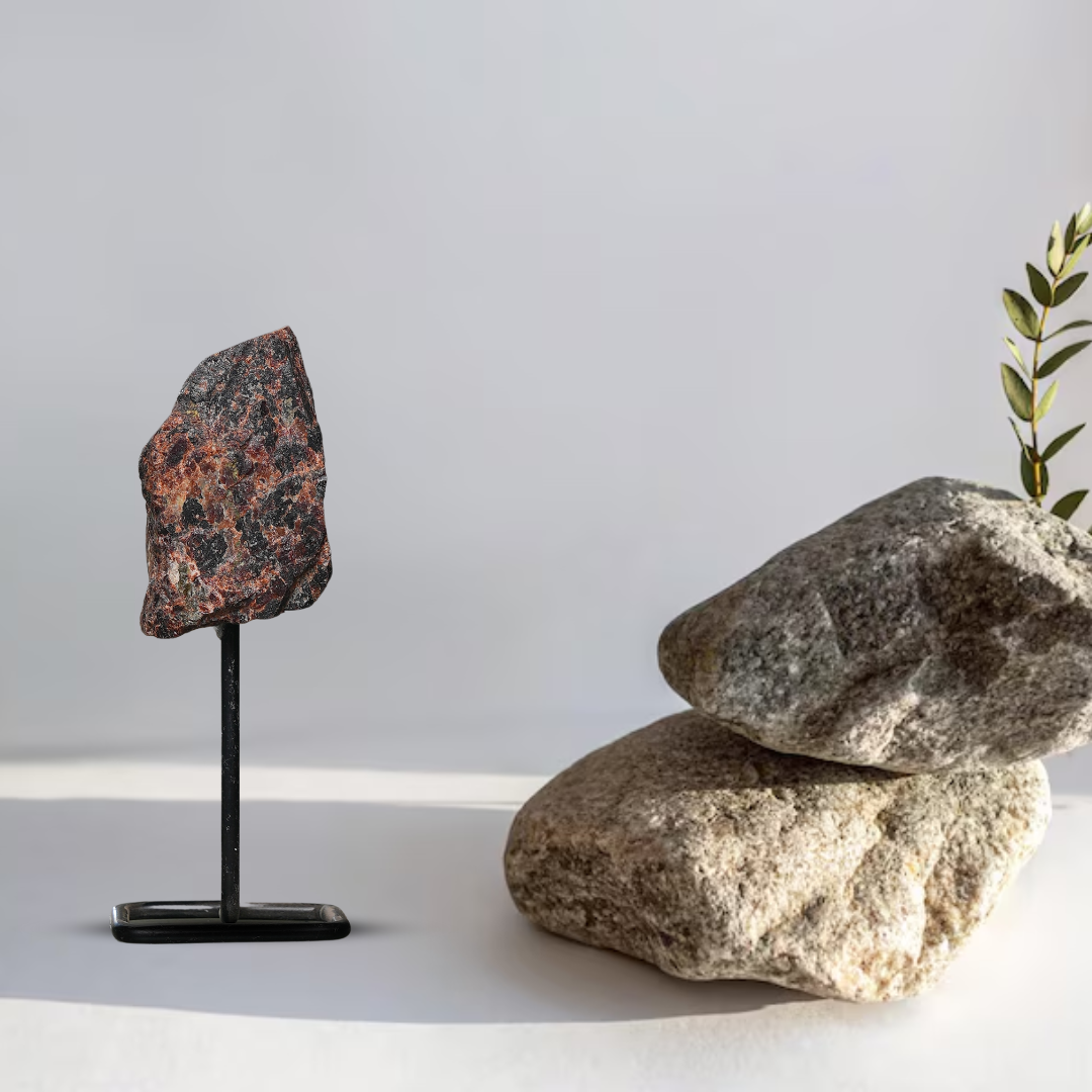 Gemsmantra Garnet Raw Stone Stand - view 2