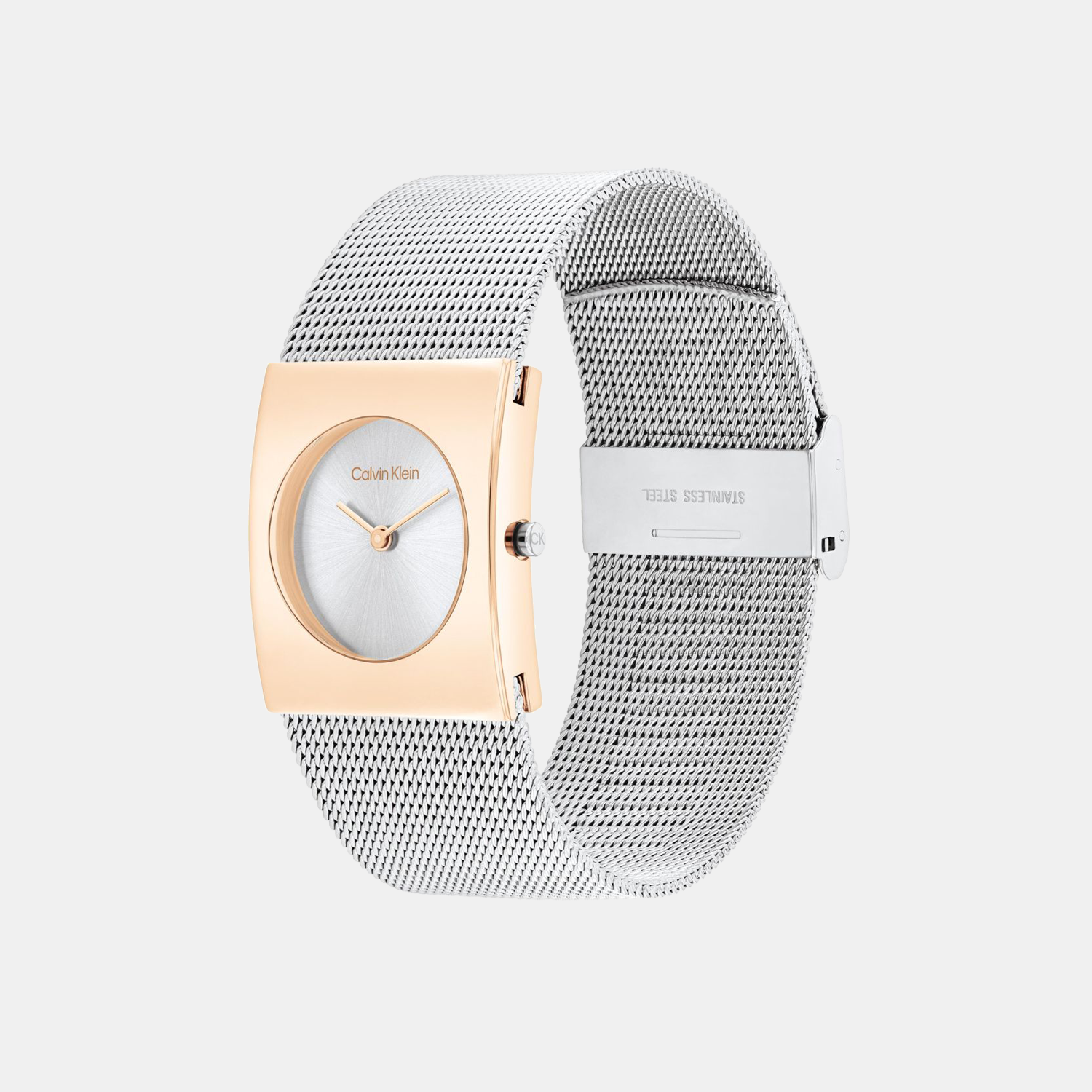 Calvin Klein Ck Pulse Women Quartz Silver & White Dial Analog Mesh Watch 25100063 - view 2
