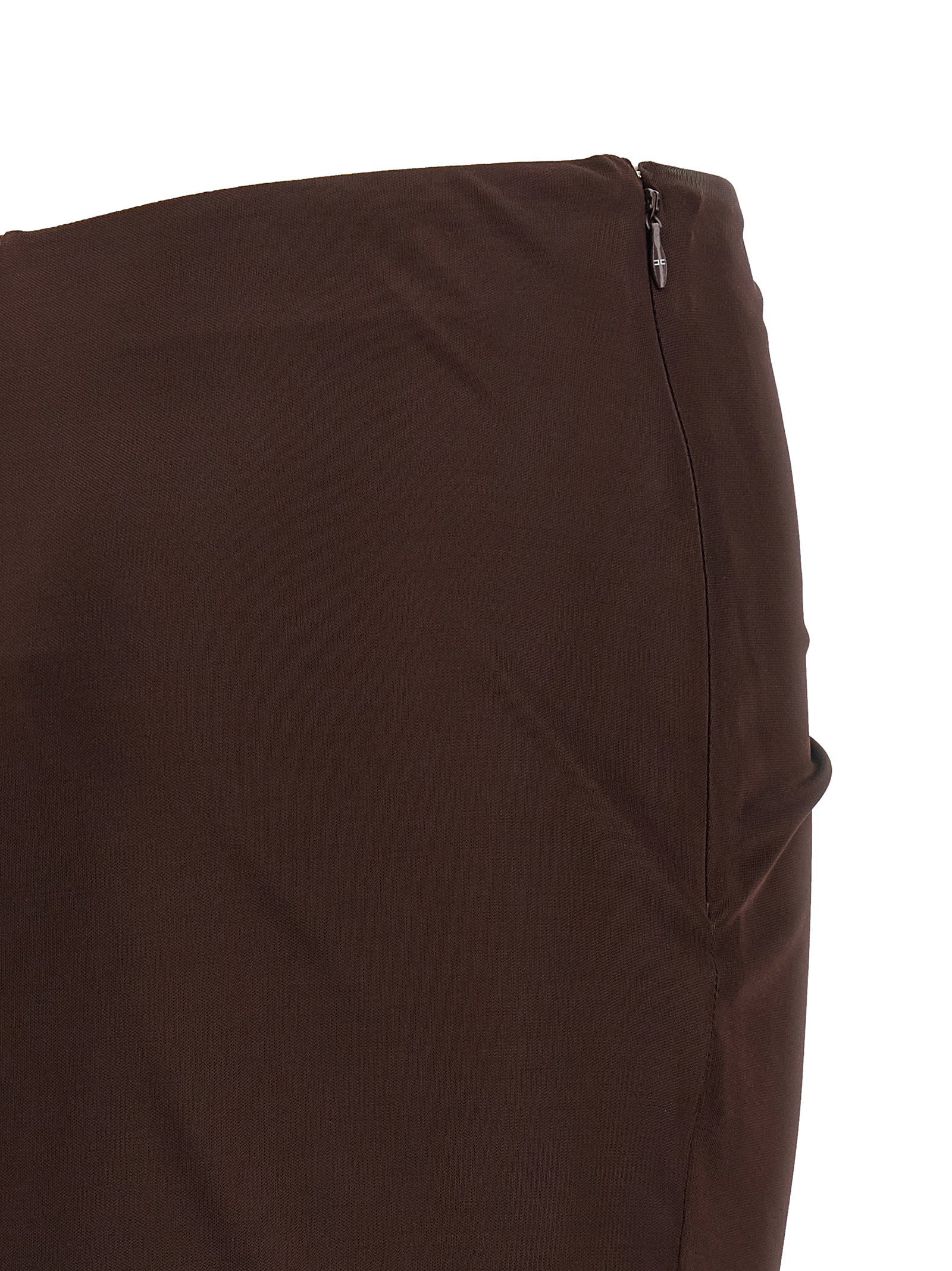 Elisabetta Franchi Shiny Viscose Skirt – 100% viscose - view 4