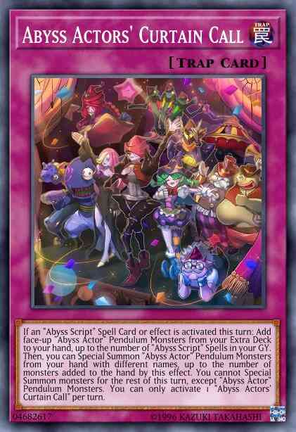 Yu-Gi-Oh! Abyss Actors' Curtain Call - LED3-EN049 - Common - 1st Edition