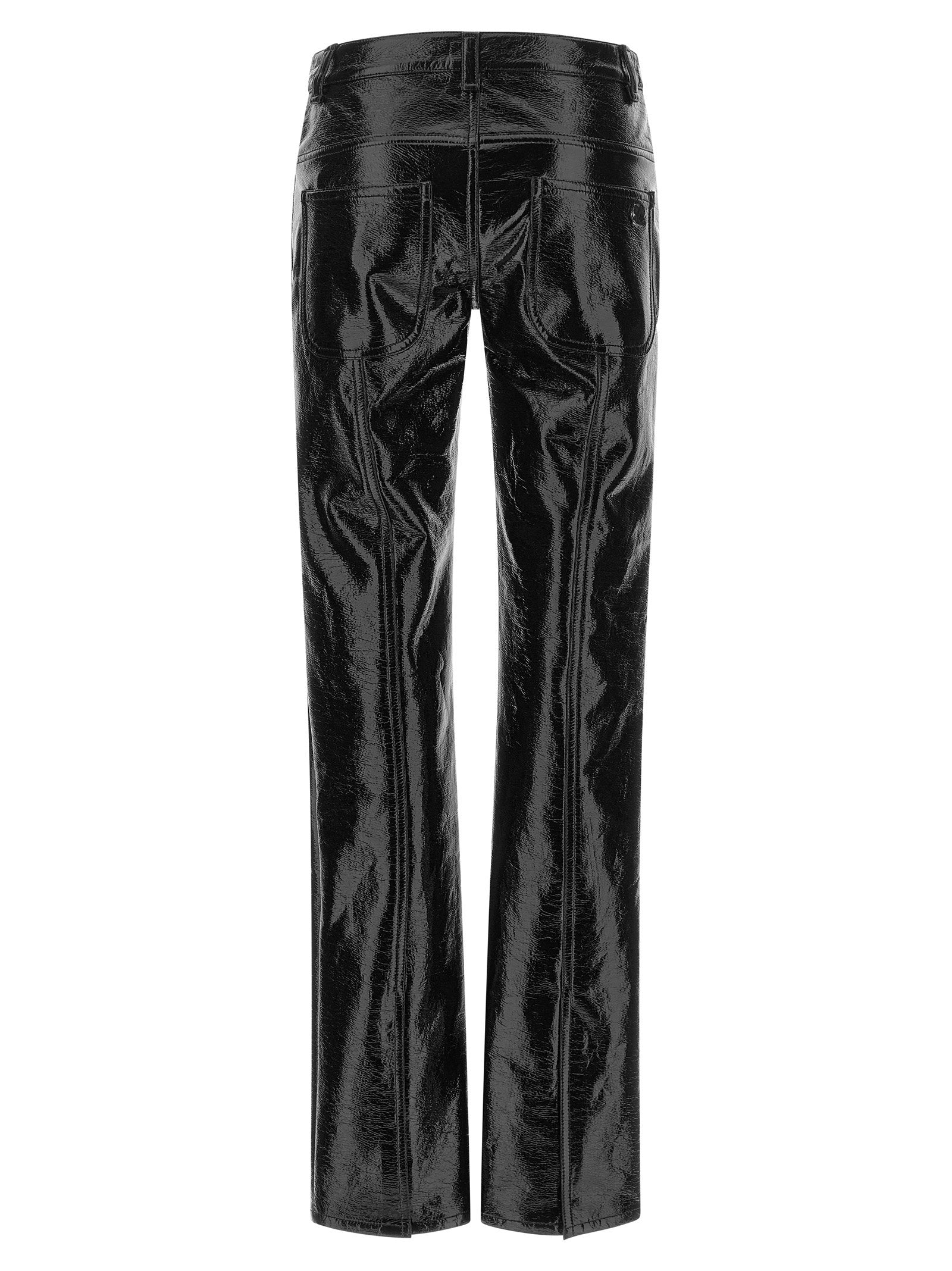 Courreges Straight Vinyl Pants – 88% co, 10% pu, 2% ea - view 2