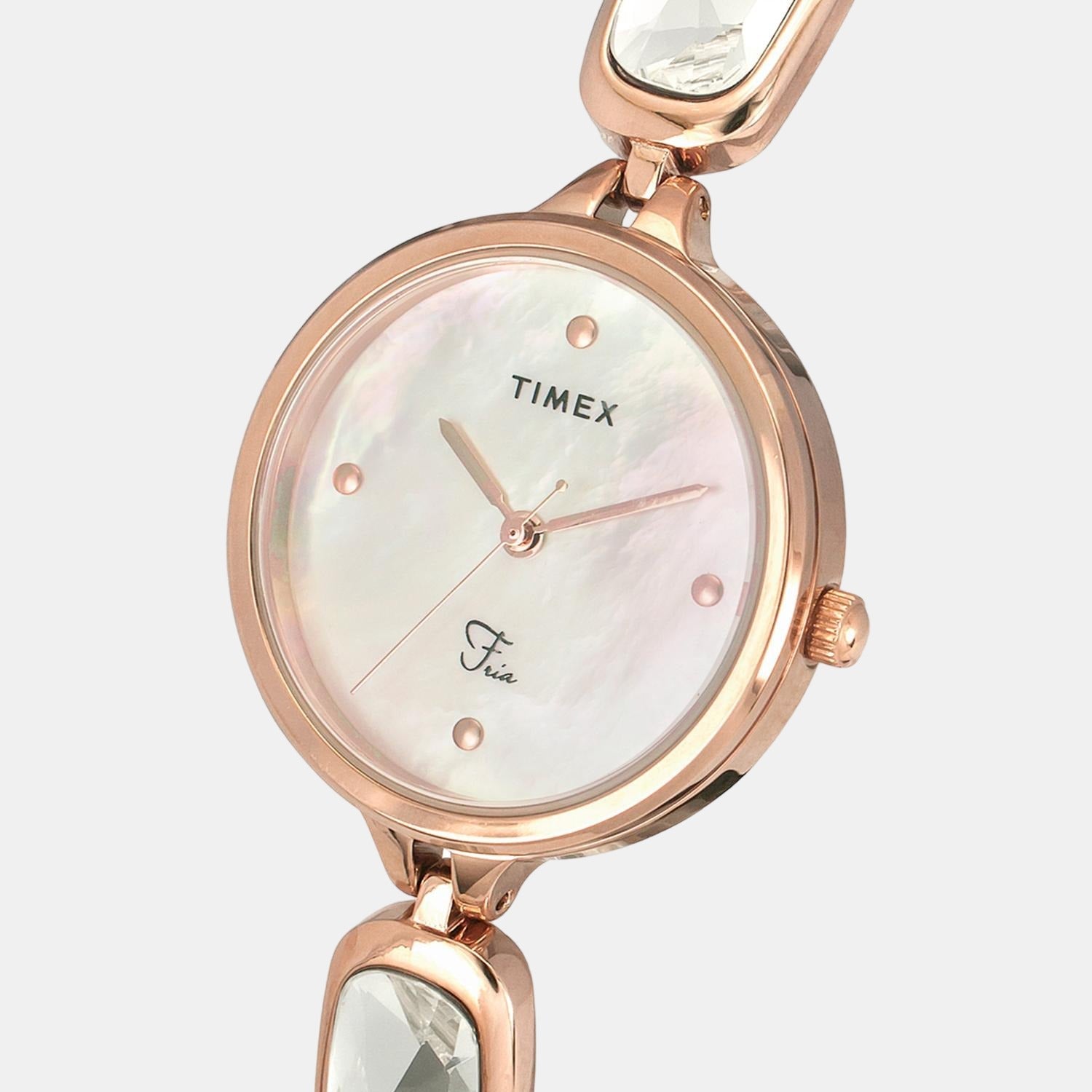 Timex Fria Women Quartz Silver Dial Analog Stainless Steel Watch TWEL15901 - view 5