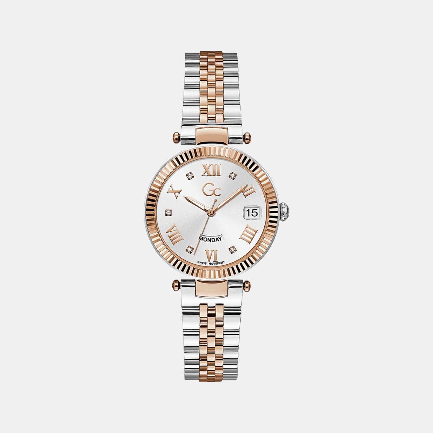 GC Flair Women Quartz White Dial Analog Stainless Steel Watch Z01003L1MF
