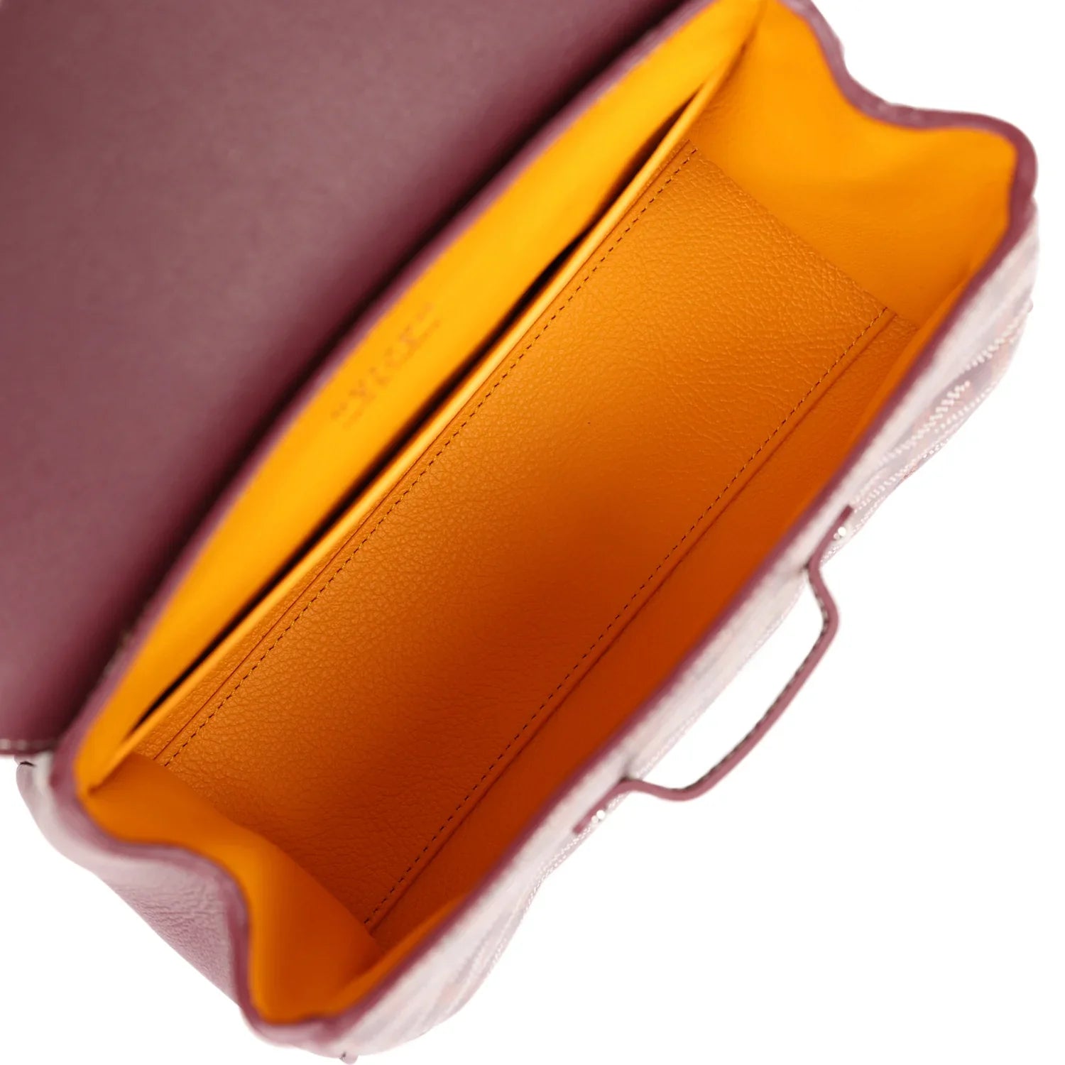 Cop Underdog Goyard Saigon Souple Mini Burgundy Goyardine Palladium Hardware - view 8