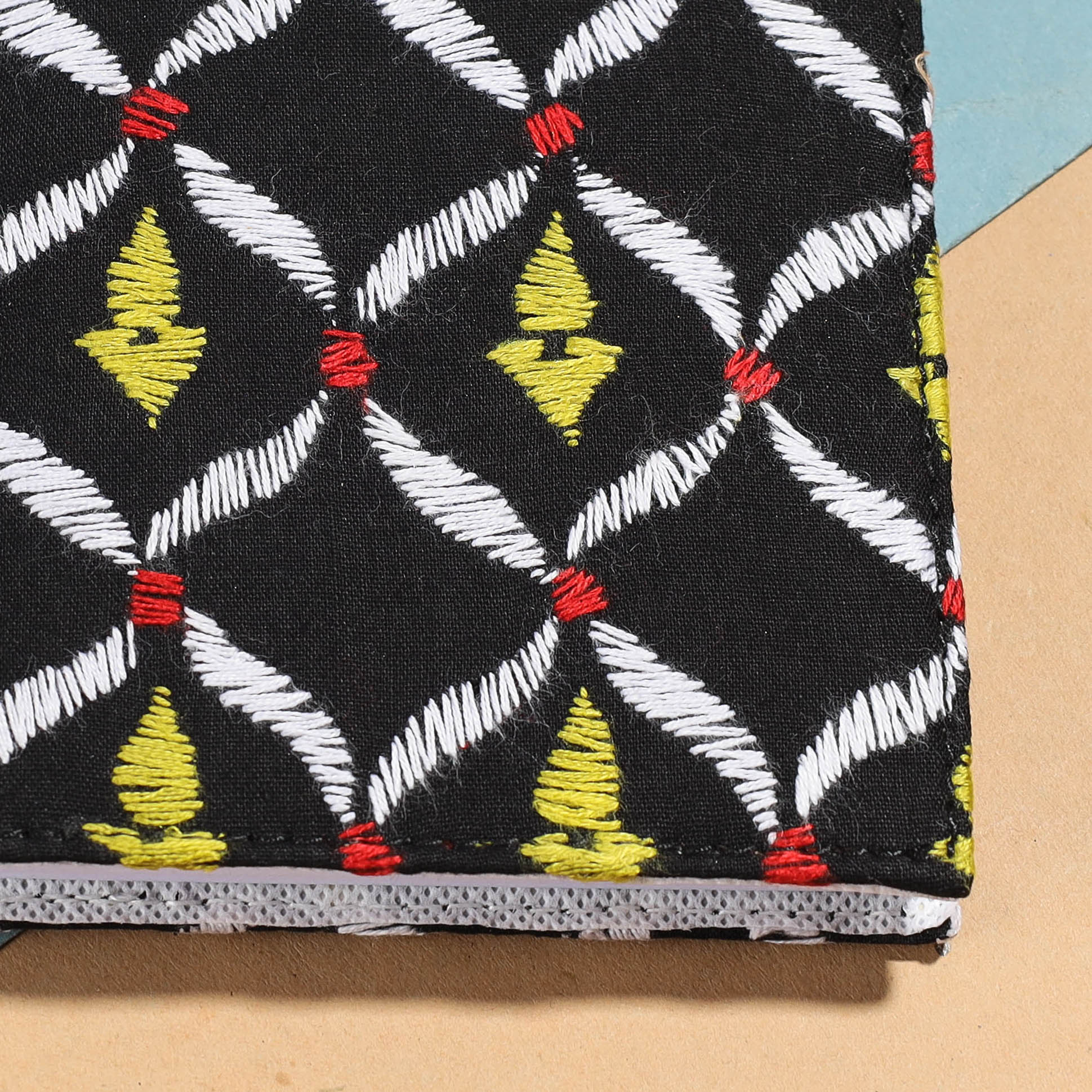 ASALKAAR Bengal Kantha Work Handcrafted Notepad (5 x 4 in) - view 2