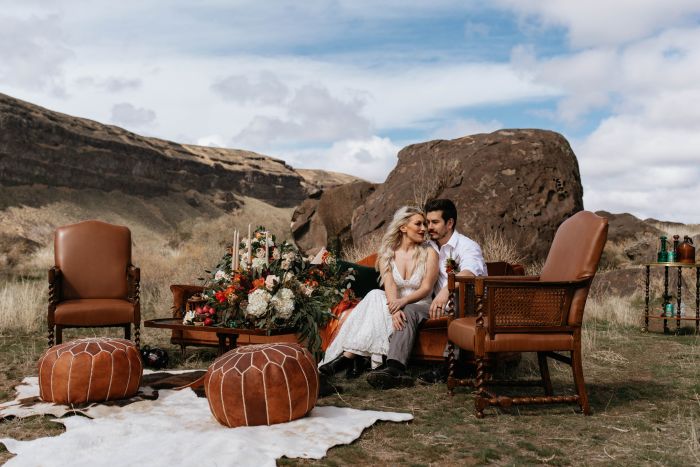 fiftyflowers.com Fall Desert Elopement Styled Shoot