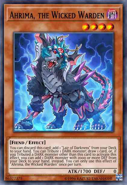 Ahrima the wicked – Yu-Gi-Oh! Ahrima, the Wicked Warden - SR06-EN002 - Super Rare - 1st Edition