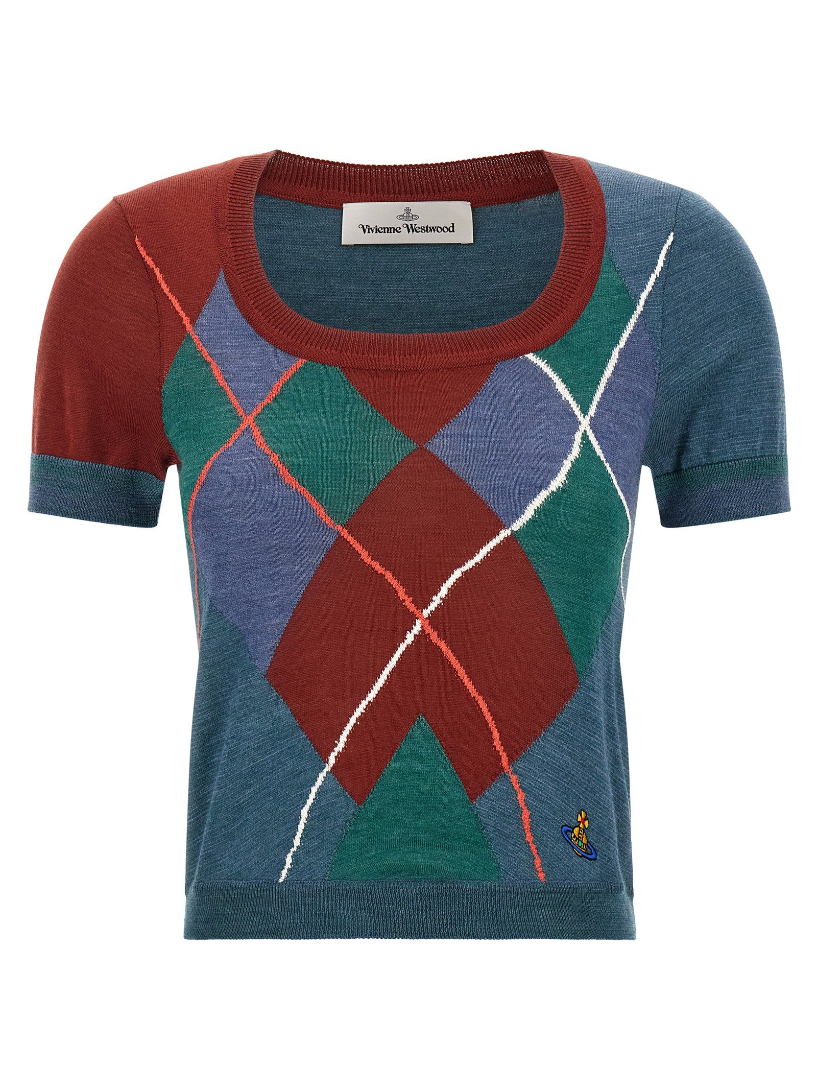 Vivienne Westwood Argyle Sweater – 98% wool, 2% cotton