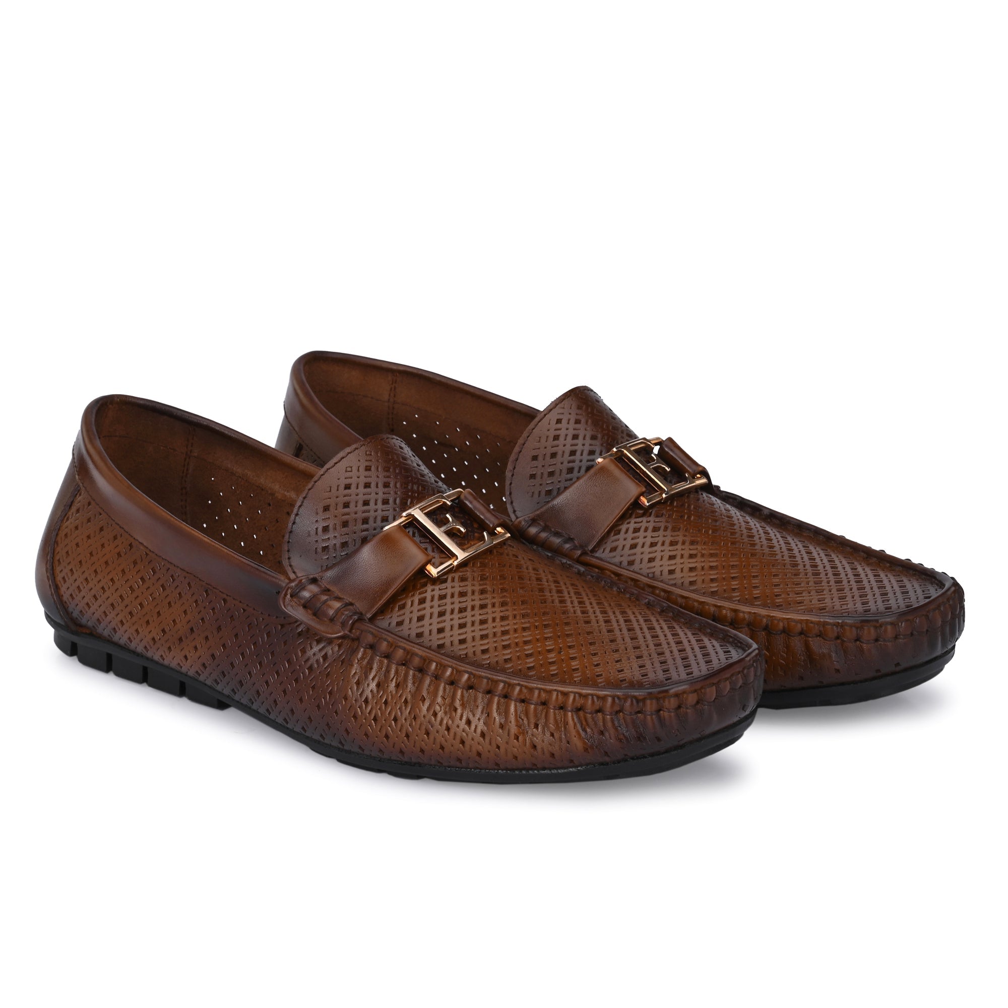 Egoss Shoes Egoss Buckled Casual Loafers For Men - view 2