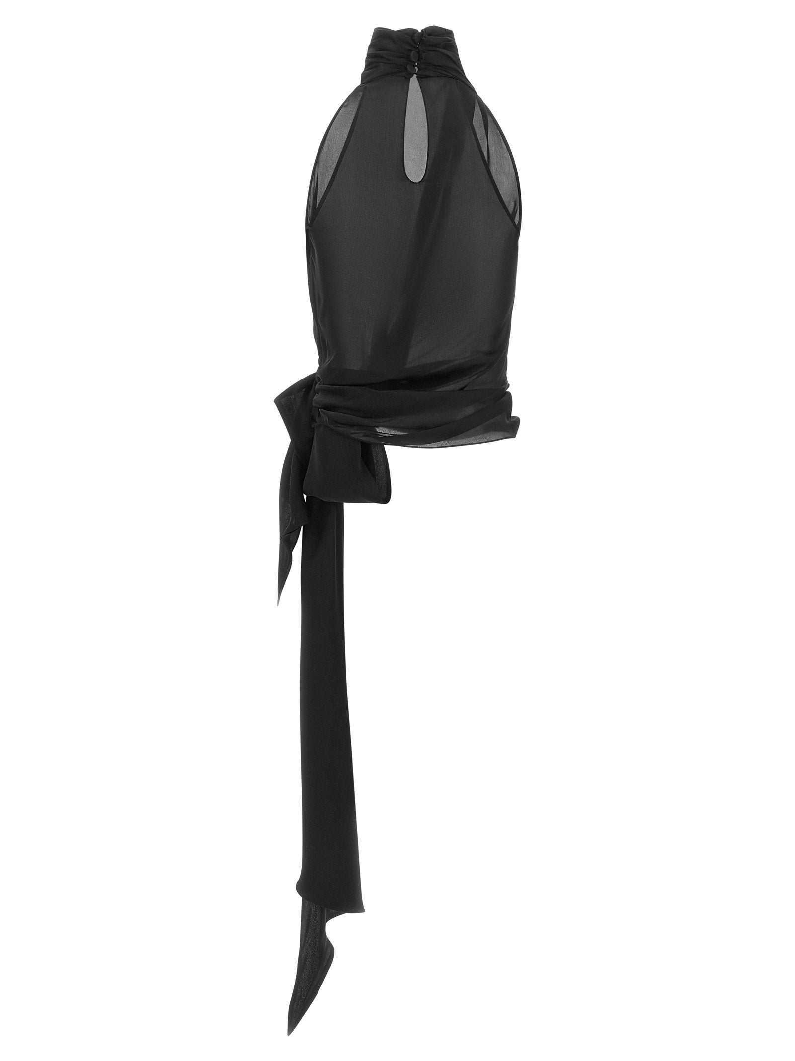 Balmain American Neckline Top – 100% silk - view 2