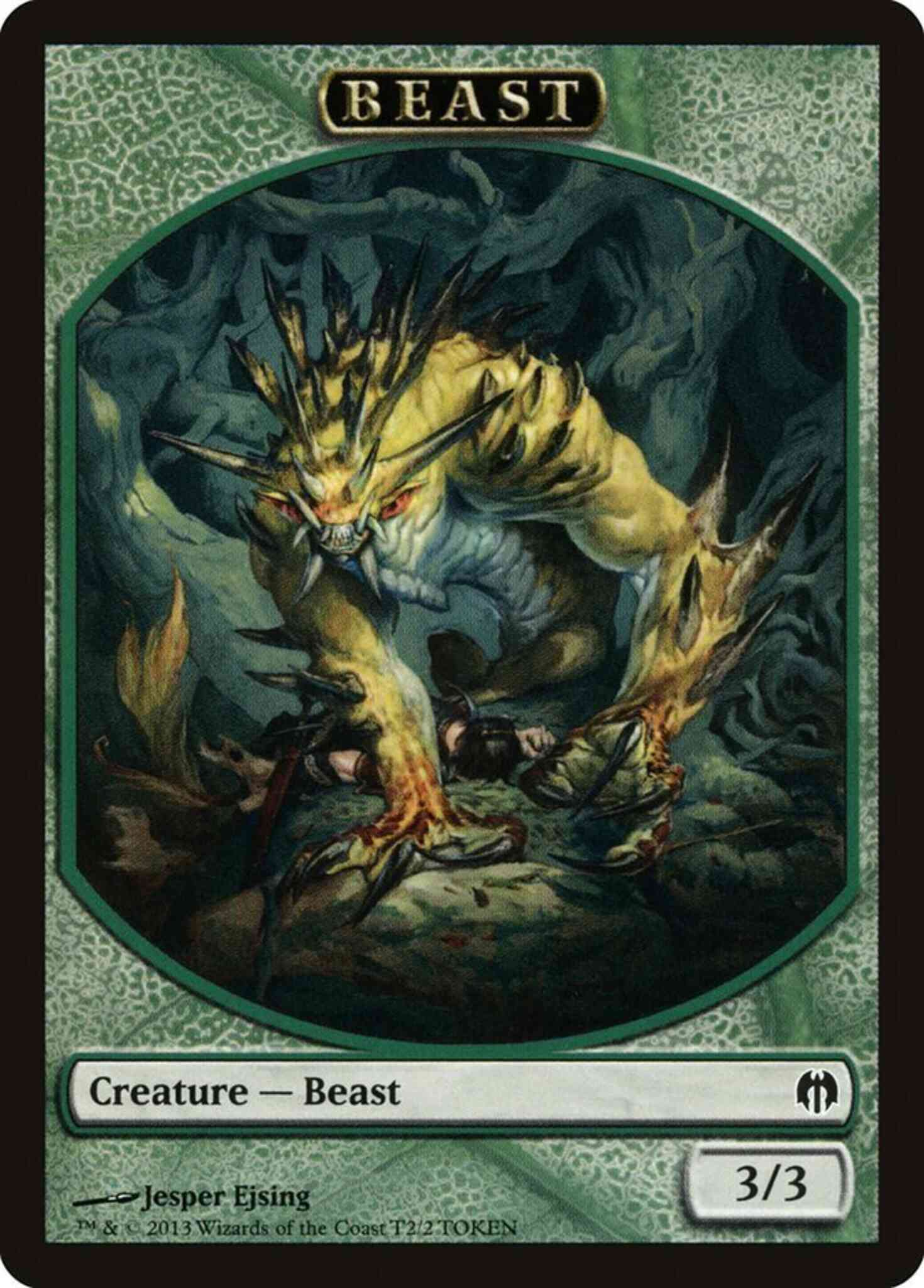 Beast token 02 – Magic Beast Token [02] [Duel Decks: Heroes vs. Monsters Tokens] [Non-Foil]