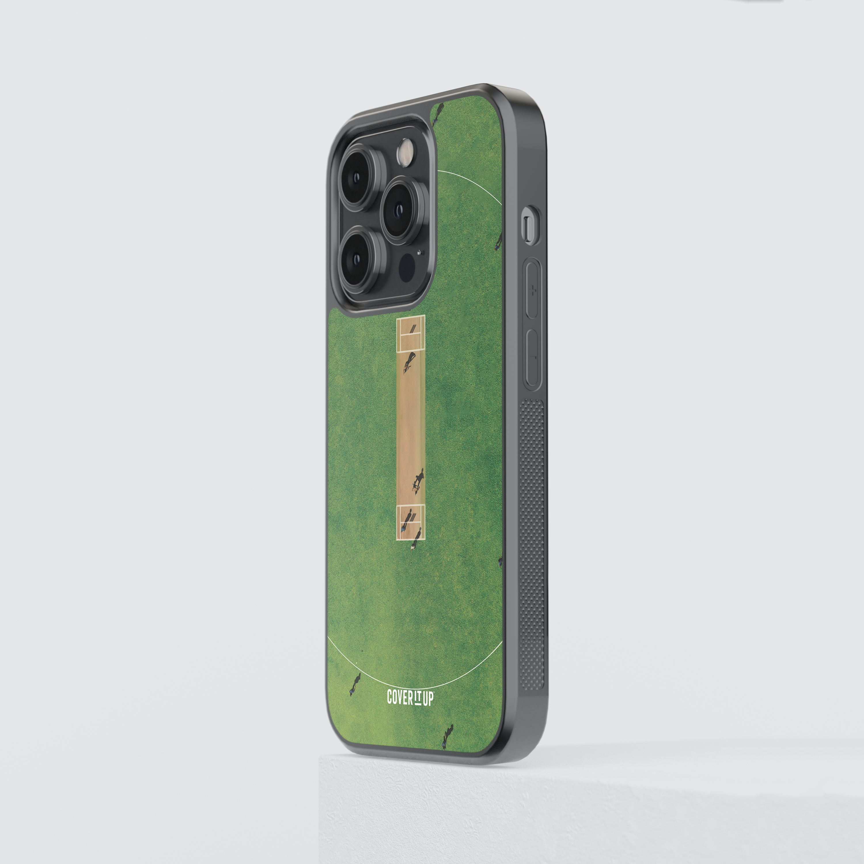 Design Phone Cases Cricket Pitch Glass Case - view 5