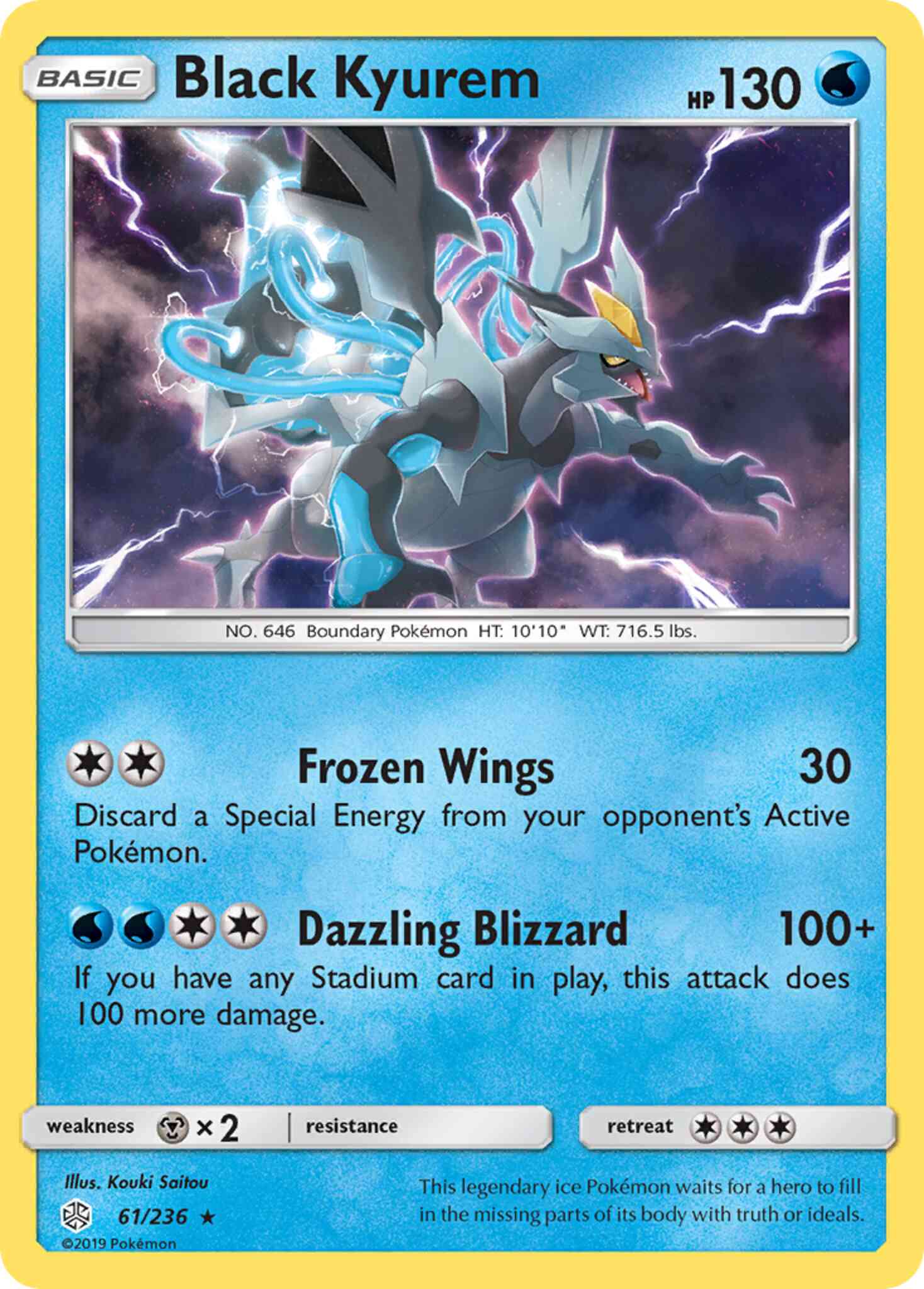 Rare holo sm12-61 – Pokémon Black Kyurem - 61/236 - Rare Holo [sm12-61] [Reverse Holo]