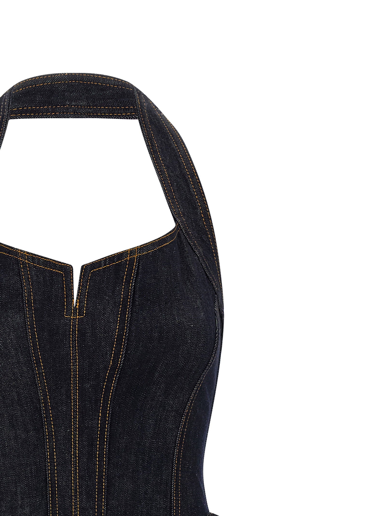 Self-Portrait Denim Dress - view 3