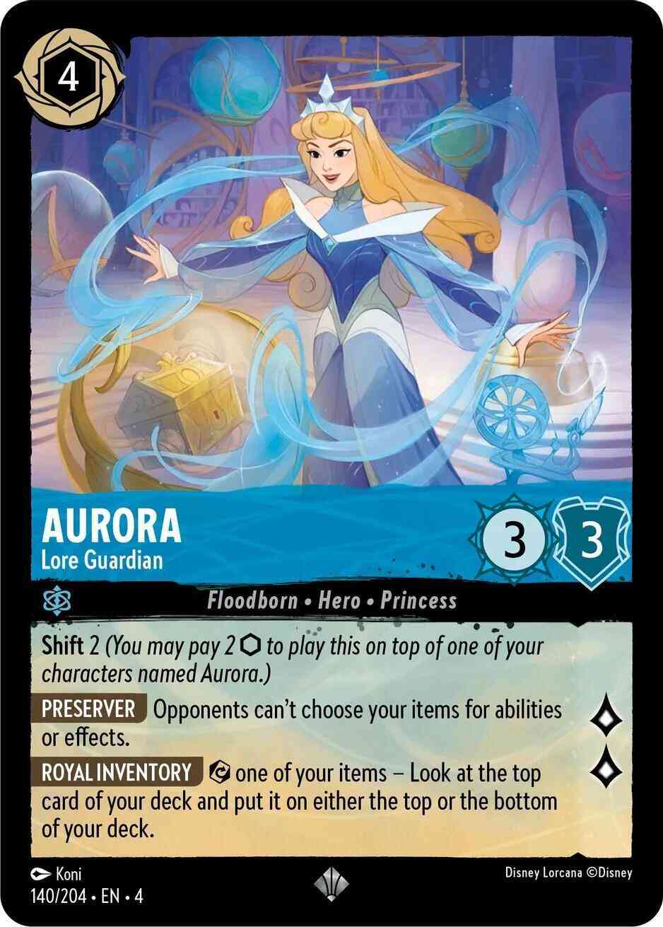 Return cold foil – Lorcana Aurora - Lore Guardian - 140/204 [Ursula's Return] [Cold Foil]