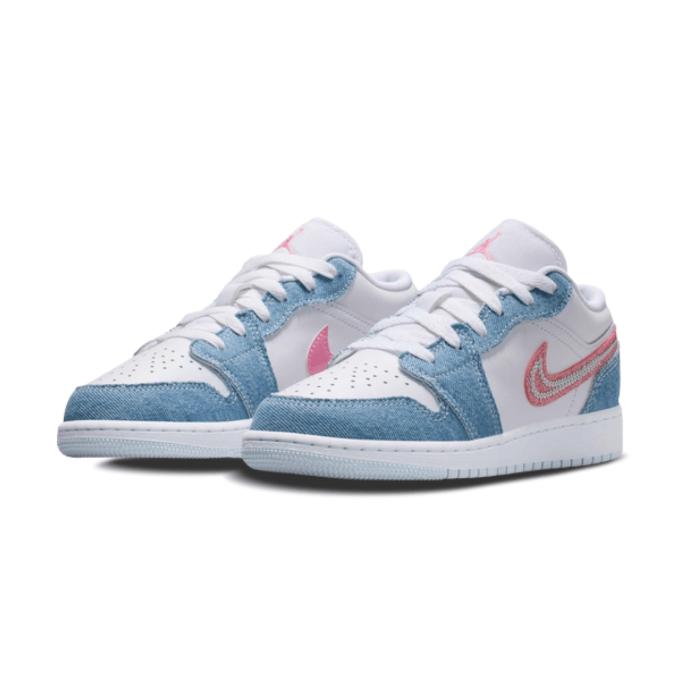HYPE ELIXIR Jordan 1 Low SE Denim Sequin (GS) - view 2