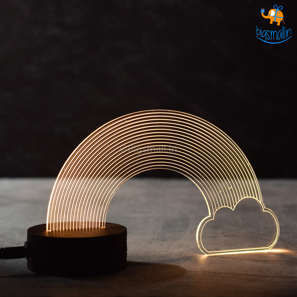 India Vibes 3D Rainbow & Cloud Hologram Lamp - view 6
