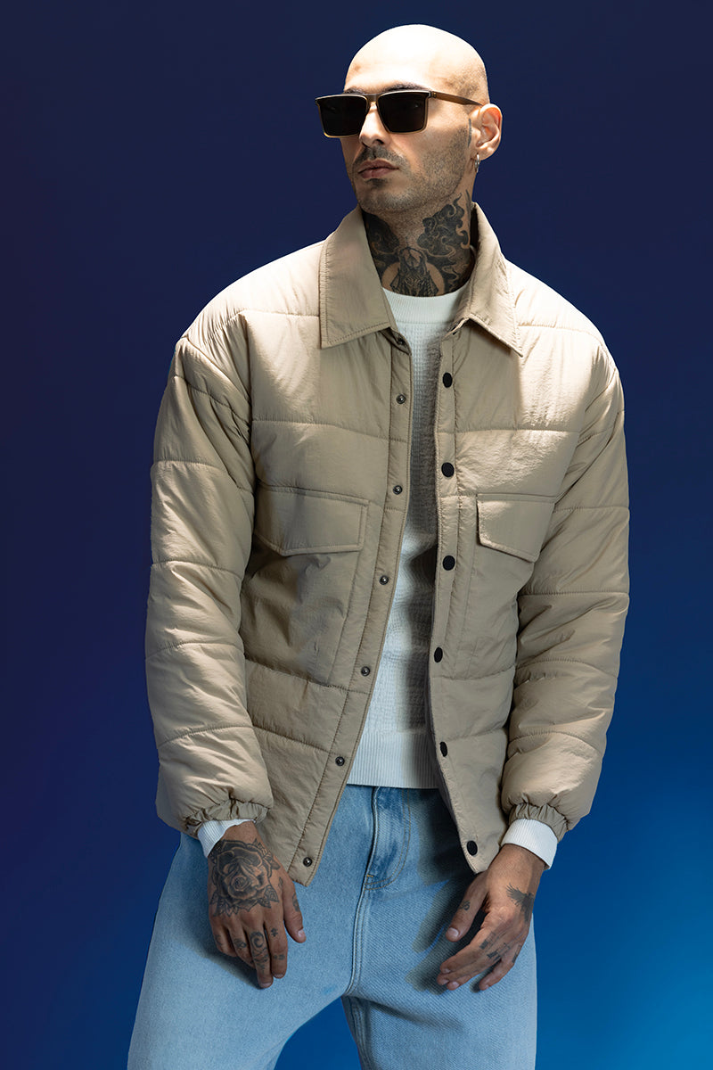 SNITCH Beige Double Pocket Jacket