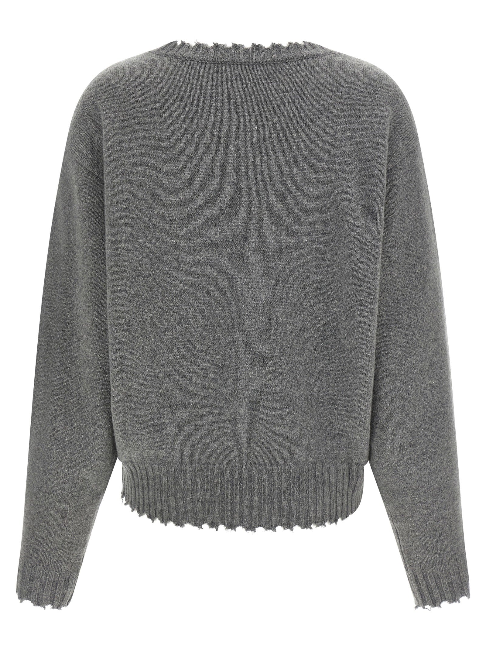 Nude Fringed Hem Sweater – 100% cashmere - view 2