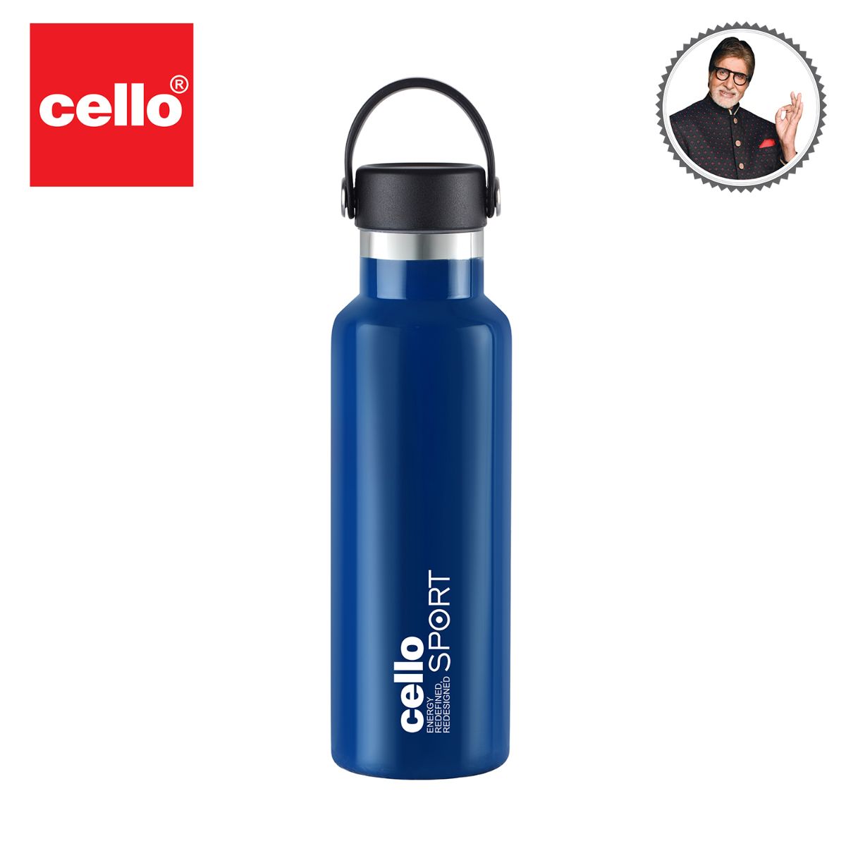Cello Aqua Bliss Flask, Vacusteel Water Bottle, 800ml - view 32