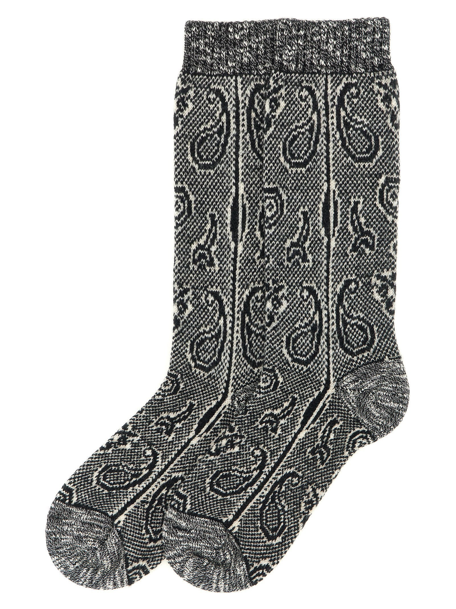 Dries Van Noten Paisley Jacquard Socks – 87% wo, 10% pa, 3% co - view 2