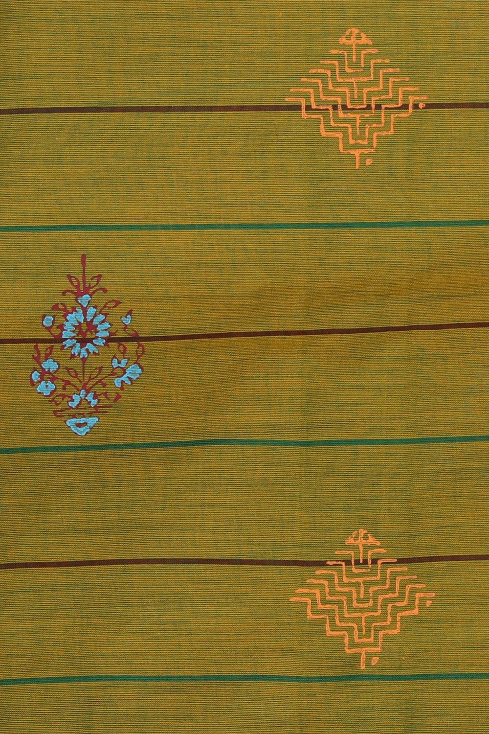Kalanjali Ethnics Hand block printed cotton saree - view 3