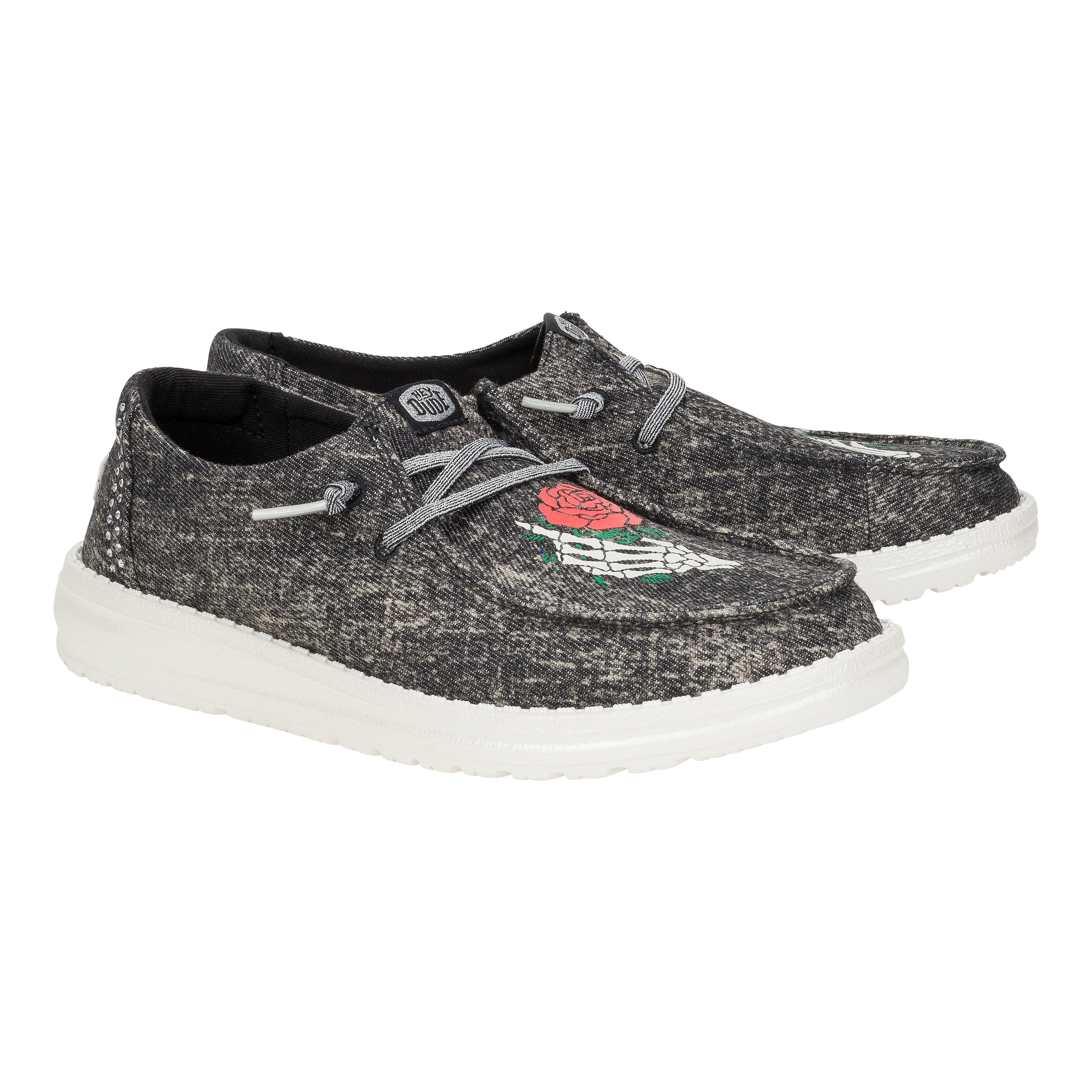 HEYDUDE shoes Wendy Til Death Do Us Party - Black/Red - view 2