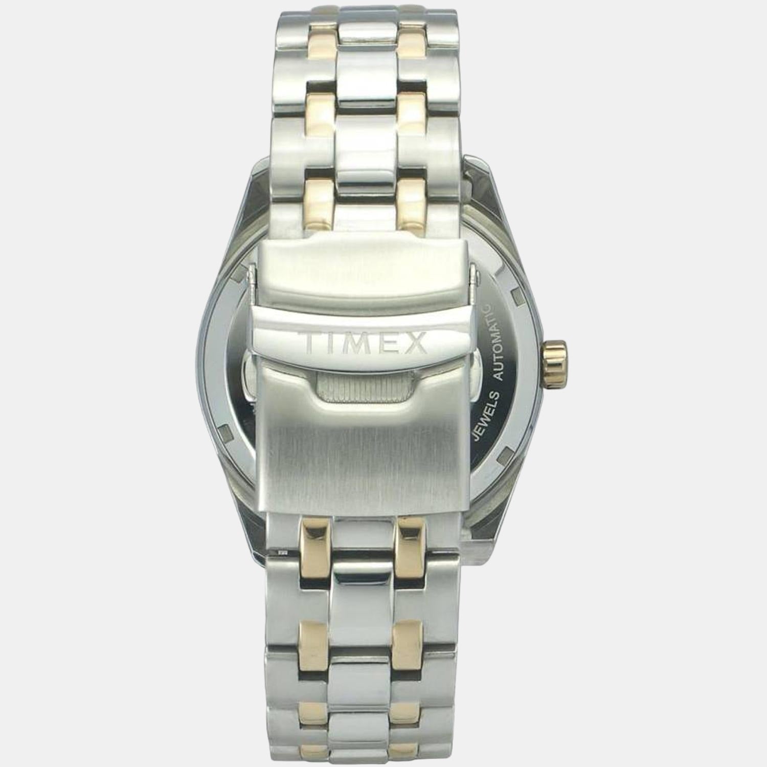 Timex E Class Men Automatic Blue Dial Analog Stainless Steel Watch TWEG17506 - view 5
