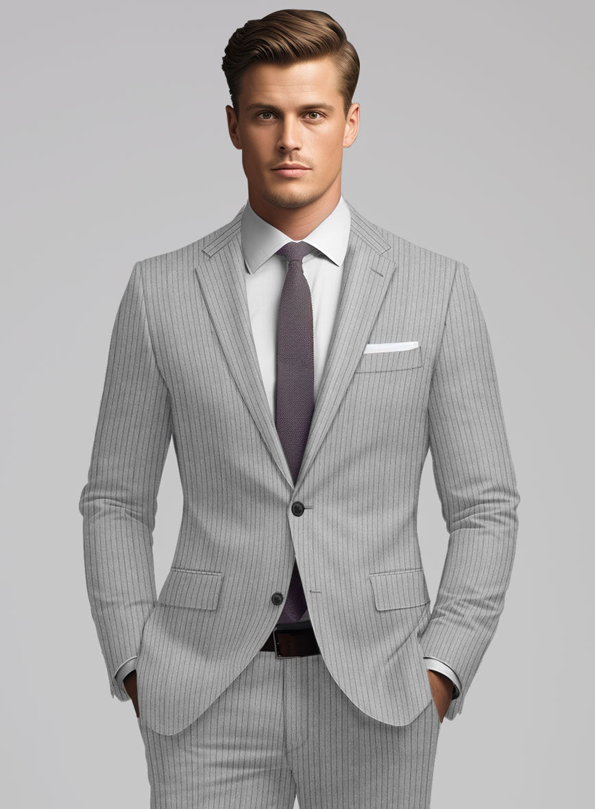 StudioSuits Reda Tibaro Gray Stripe Wool Jacket - view 2