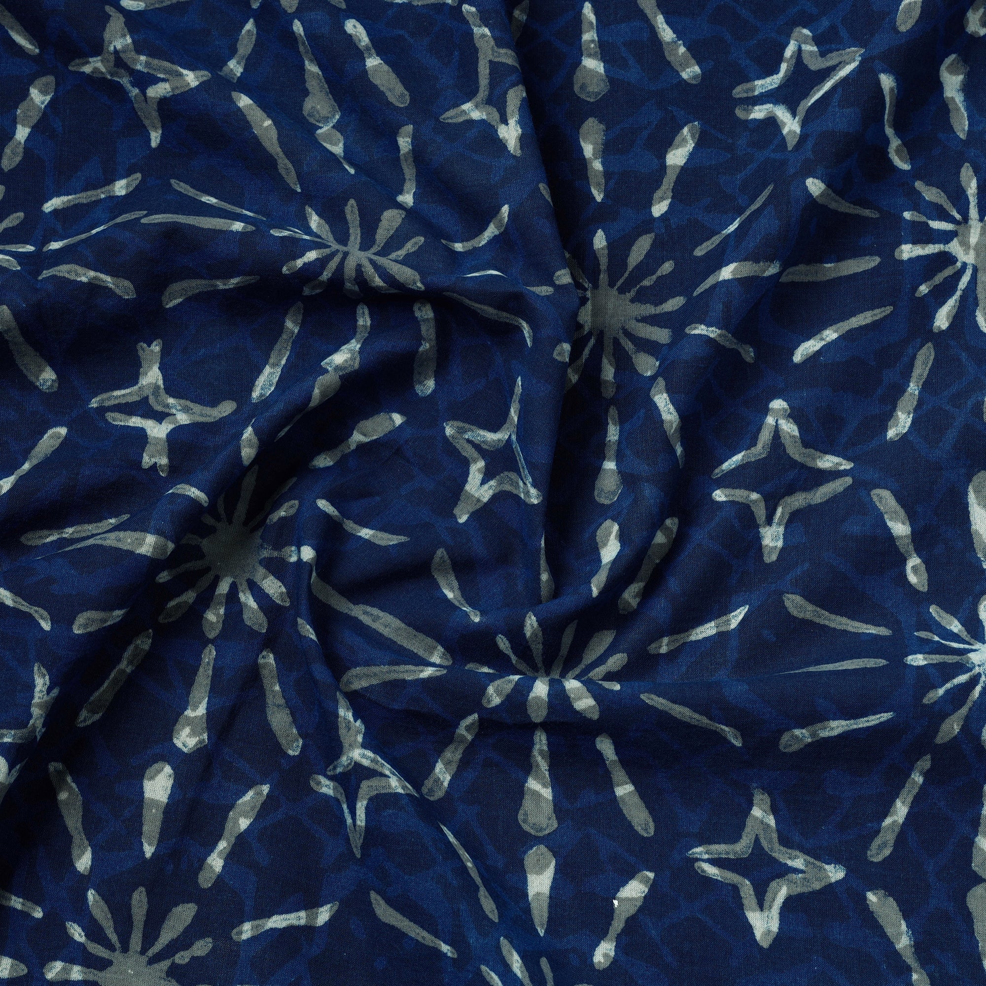 HAVELI CHRONICLES Blue - Hand Block Printed Cotton Akola Fabric - view 3