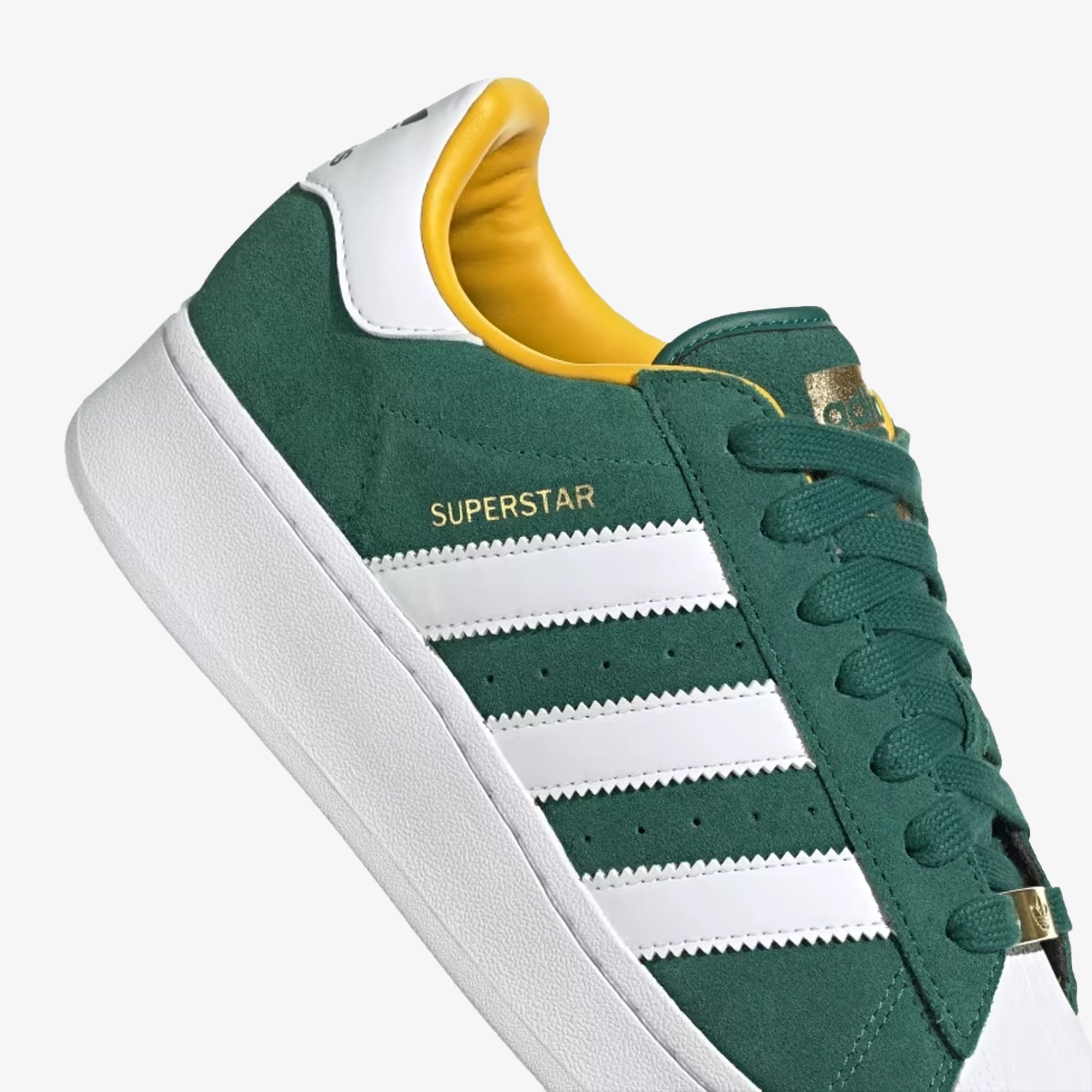 Adidas Originals | SUPERSTAR XLG { CGRENN/FTWWHT/BOGOLD - view 4