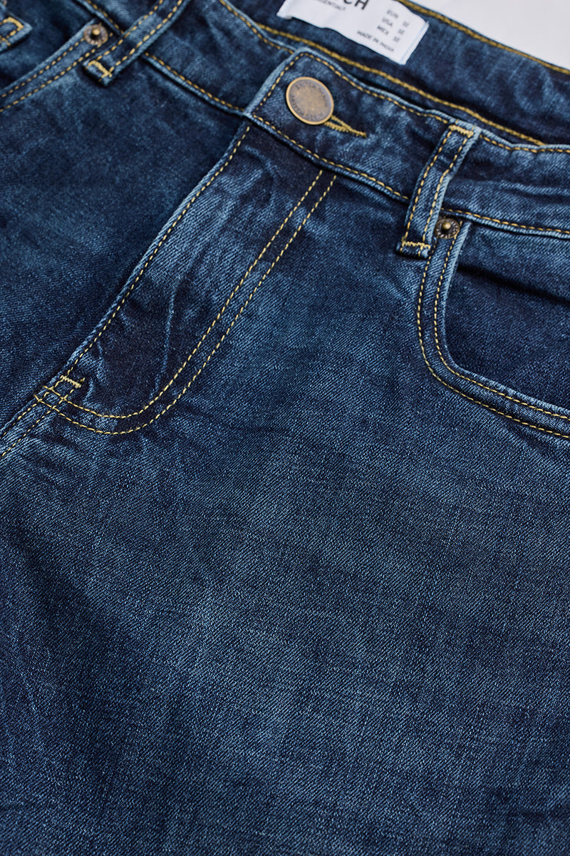 SNITCH Dark Blue Bootcut Jeans - view 2
