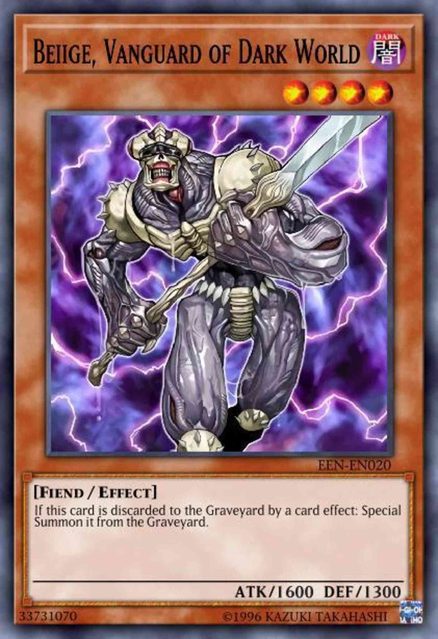 Yu-Gi-Oh! Beiige, Vanguard of Dark World - EEN-EN020 - Common - Unlimited
