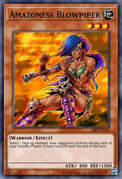 Yu-Gi-Oh! Amazoness Blowpiper - GLD3-EN007 - Common - Limited