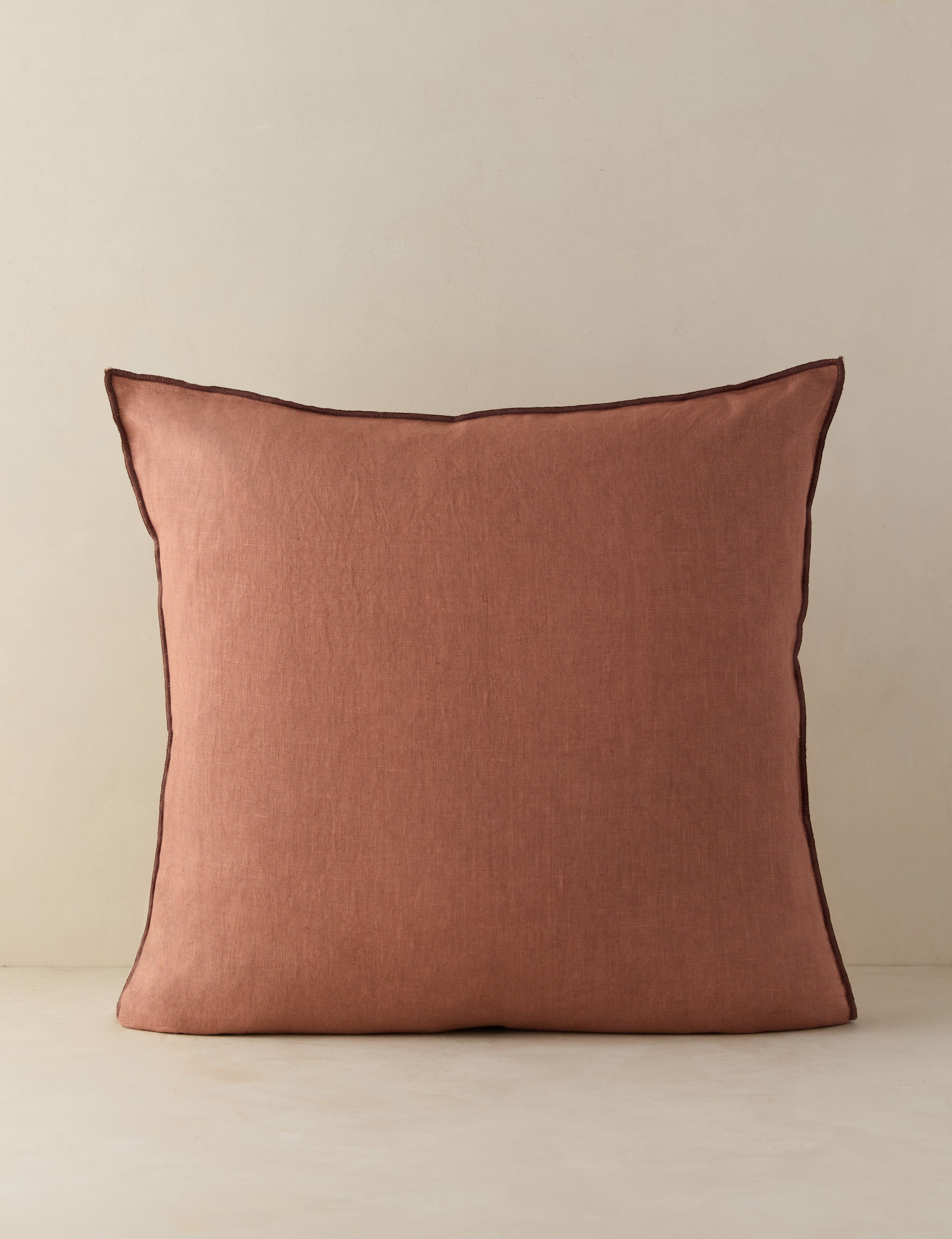 Lulu and Georgia Carys Contrast Linen Pillow - view 60