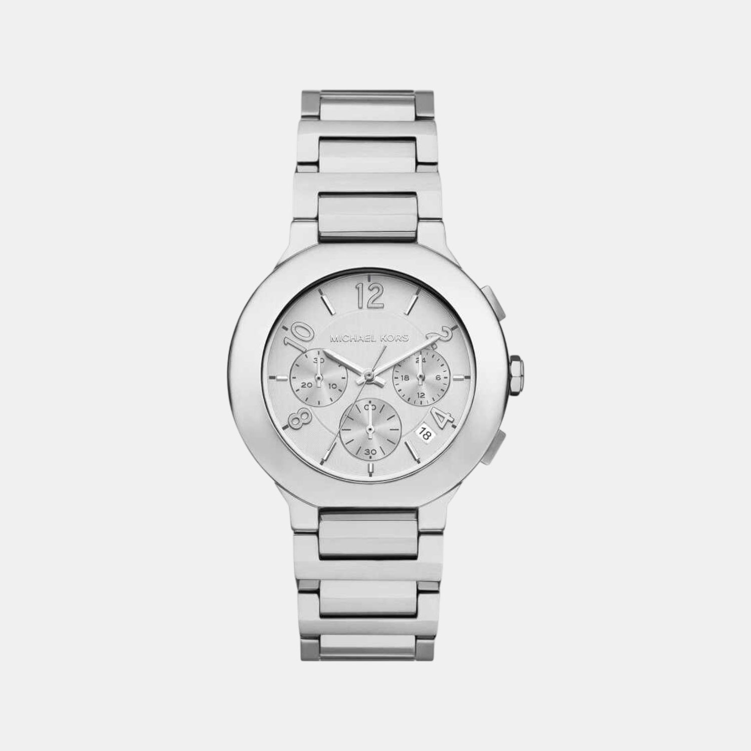 Michael Kors Gramercy Women Quartz Silver Dial Chronograph Stainless Steel Watch MK7522