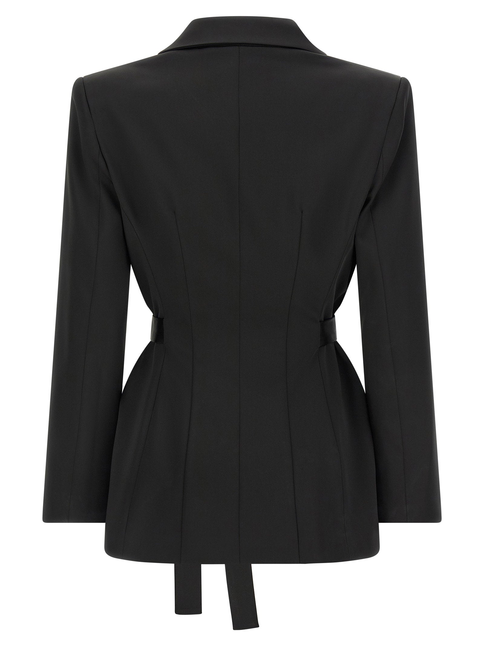 Elisabetta Franchi Stretch Satin Blazer - view 2