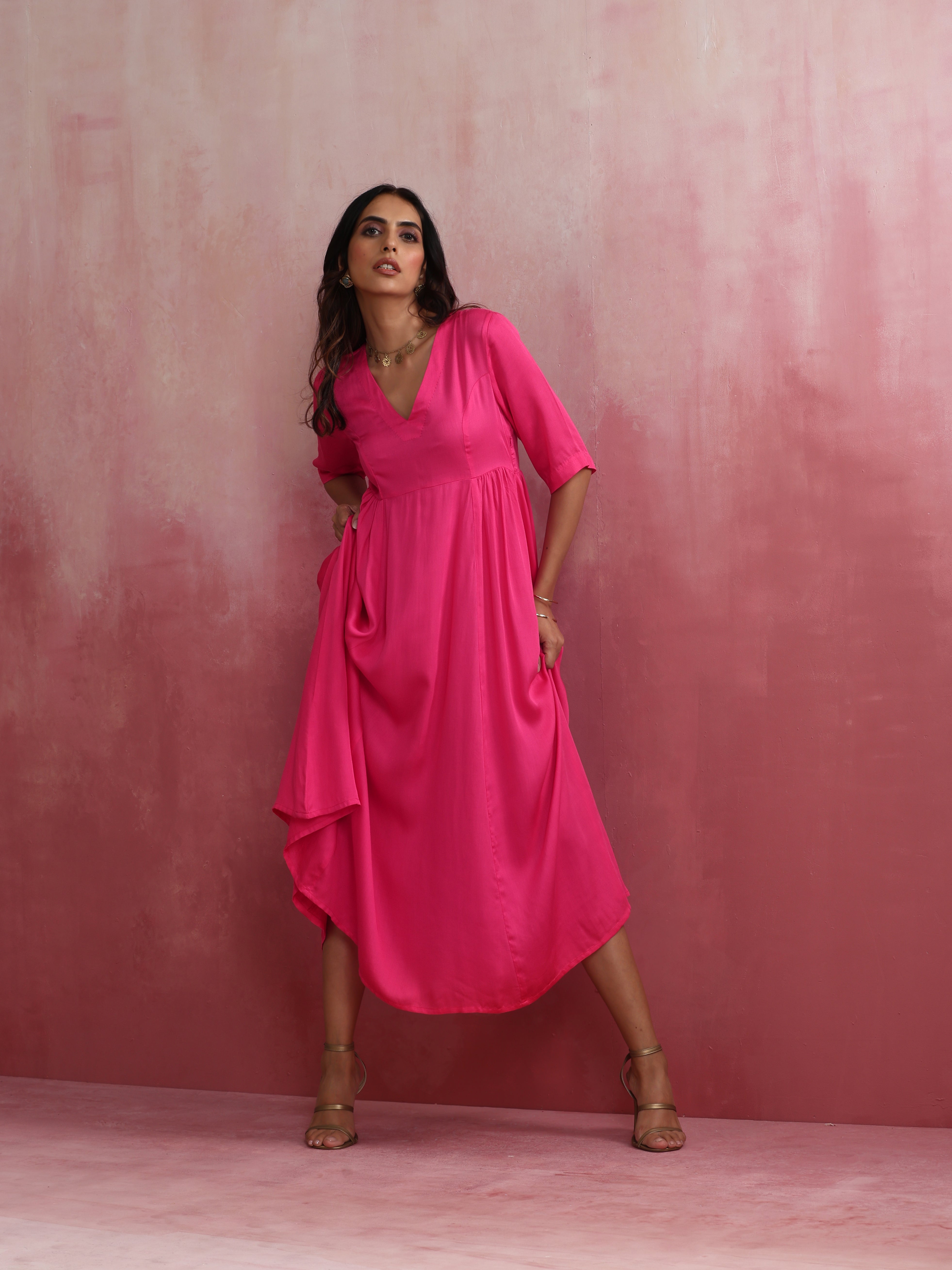 trueBrowns Modal Pink Dress - view 7