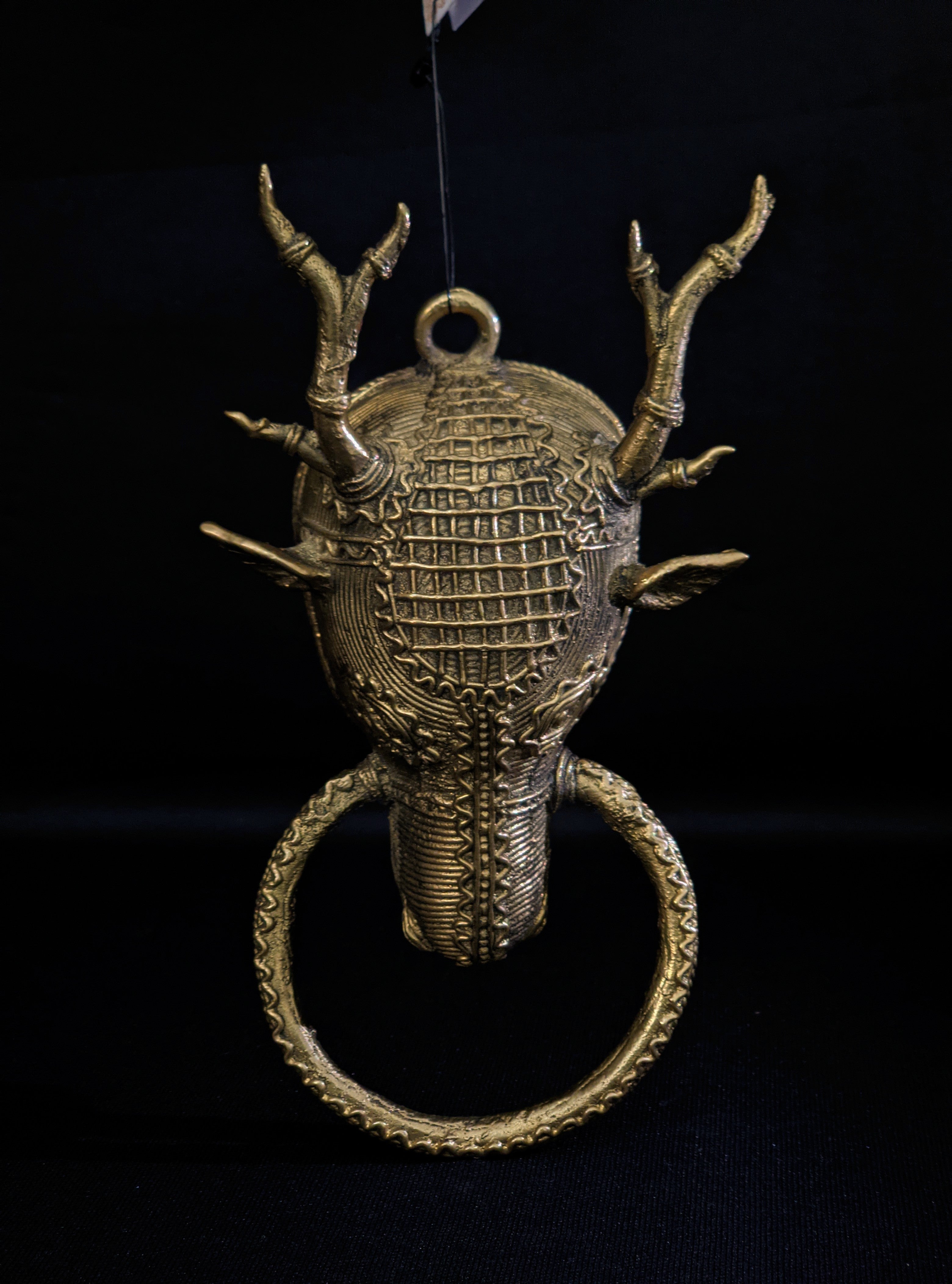 IndianVillèz Dhokra Dear Bathroom Towel Hanger