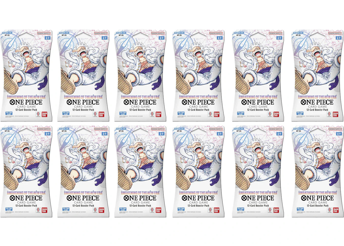 2023 Bandai One Piece Card Game Awakening of New Era Booster Pack (OP-05) (English) 12x Lot