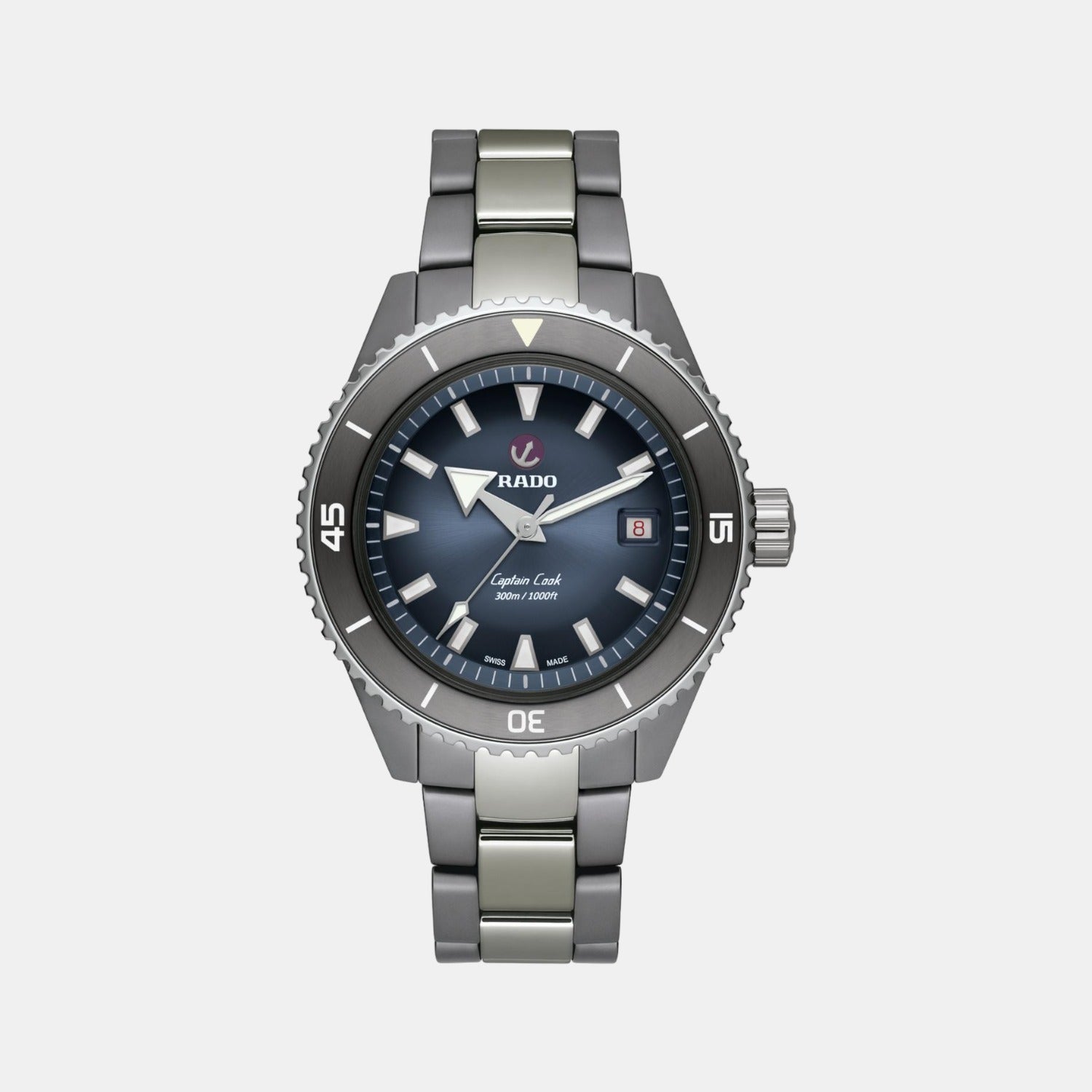 Rado Captain Cook Men Automatic Blue Dial Analog Ceramic Watch R32144202