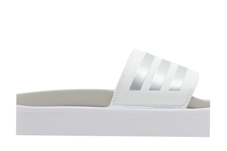 Yeezy adidas Adilette Platform Slides Cloud White Zero Metalic Grey - view 2