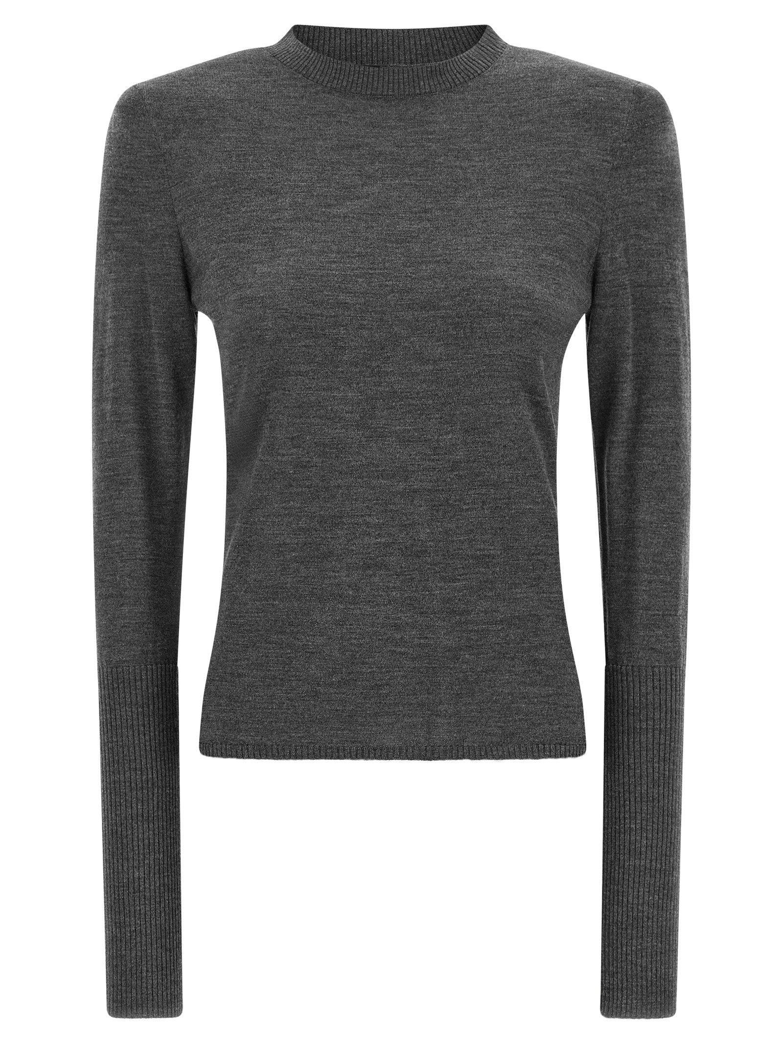 Pinko Padded Shoulder Sweater – 100% wool
