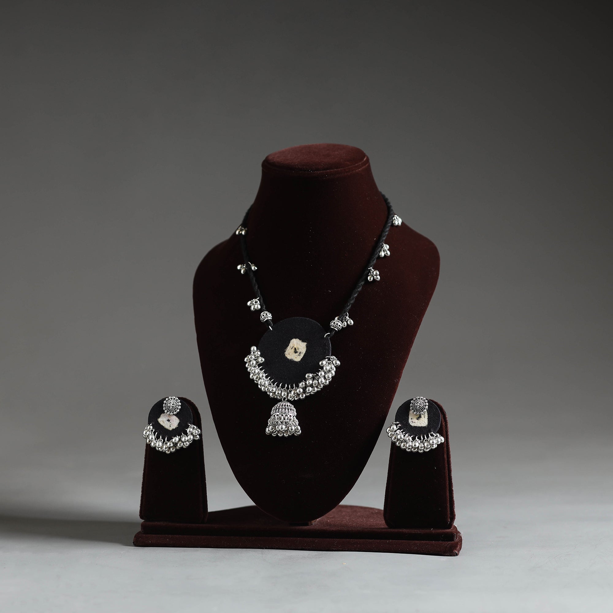 JALPARI Fabart German Silver Necklace Set 02