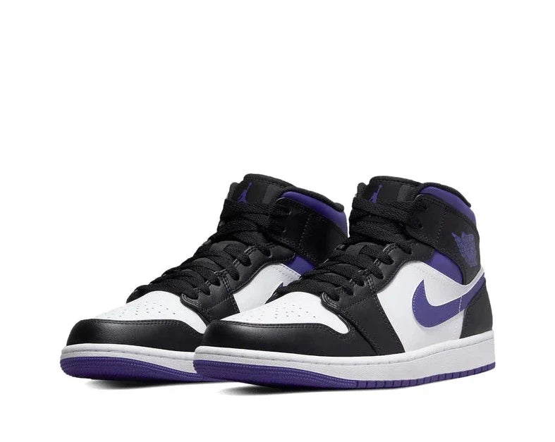 Sneaker Cafe Mumbai Jordan 1 Mid White Black Purple - view 2