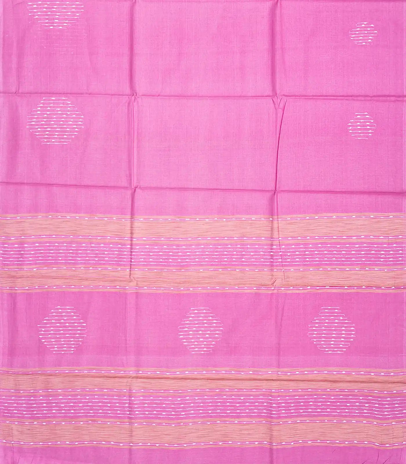 RmKV Bubble Gum Pink Woven Tussar Silk Saree With Diamond Motifs-BubbleGum Pink - view 2