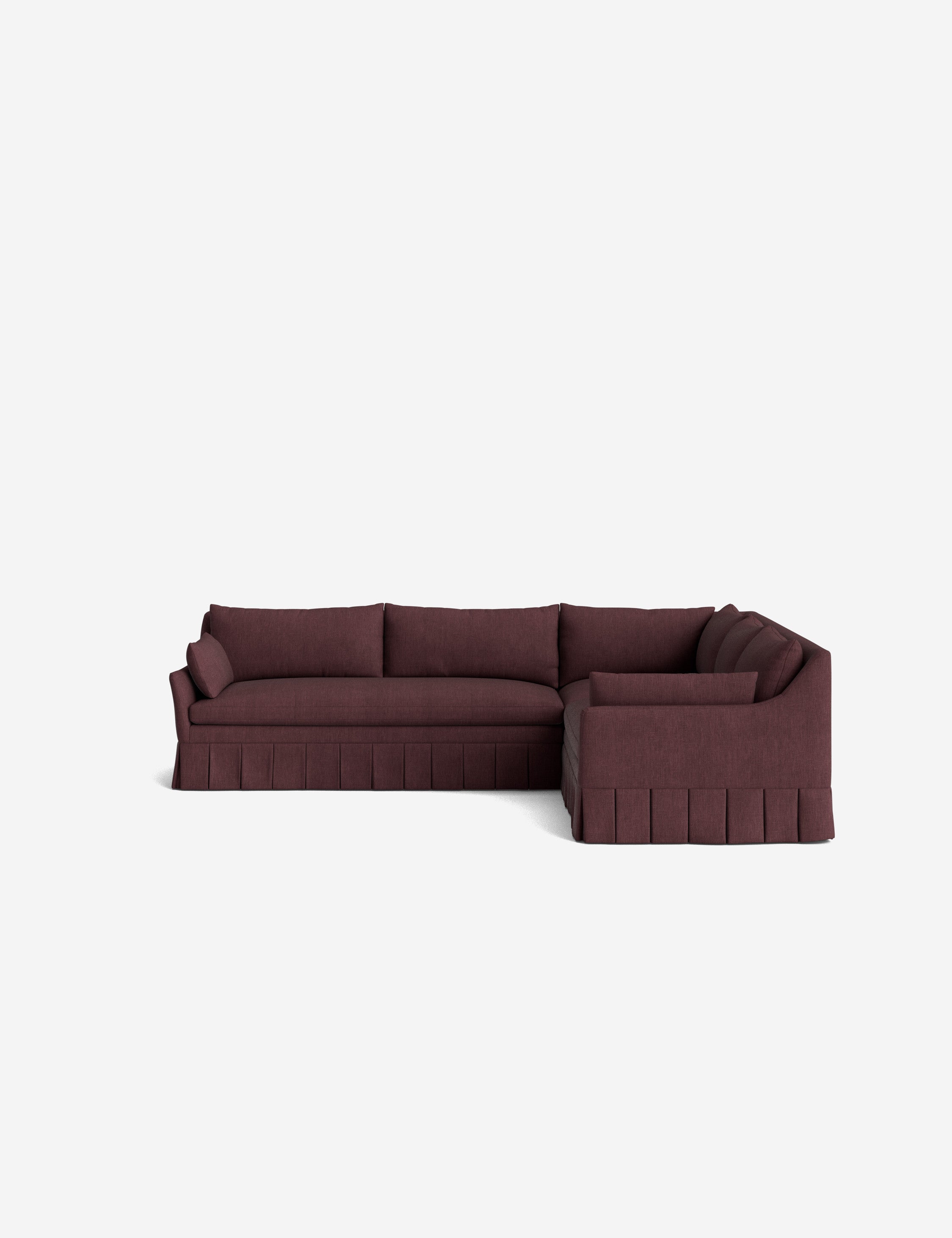 Lulu and Georgia Portola Luxe Depth Pleated Corner Sectional Sofa - view 185