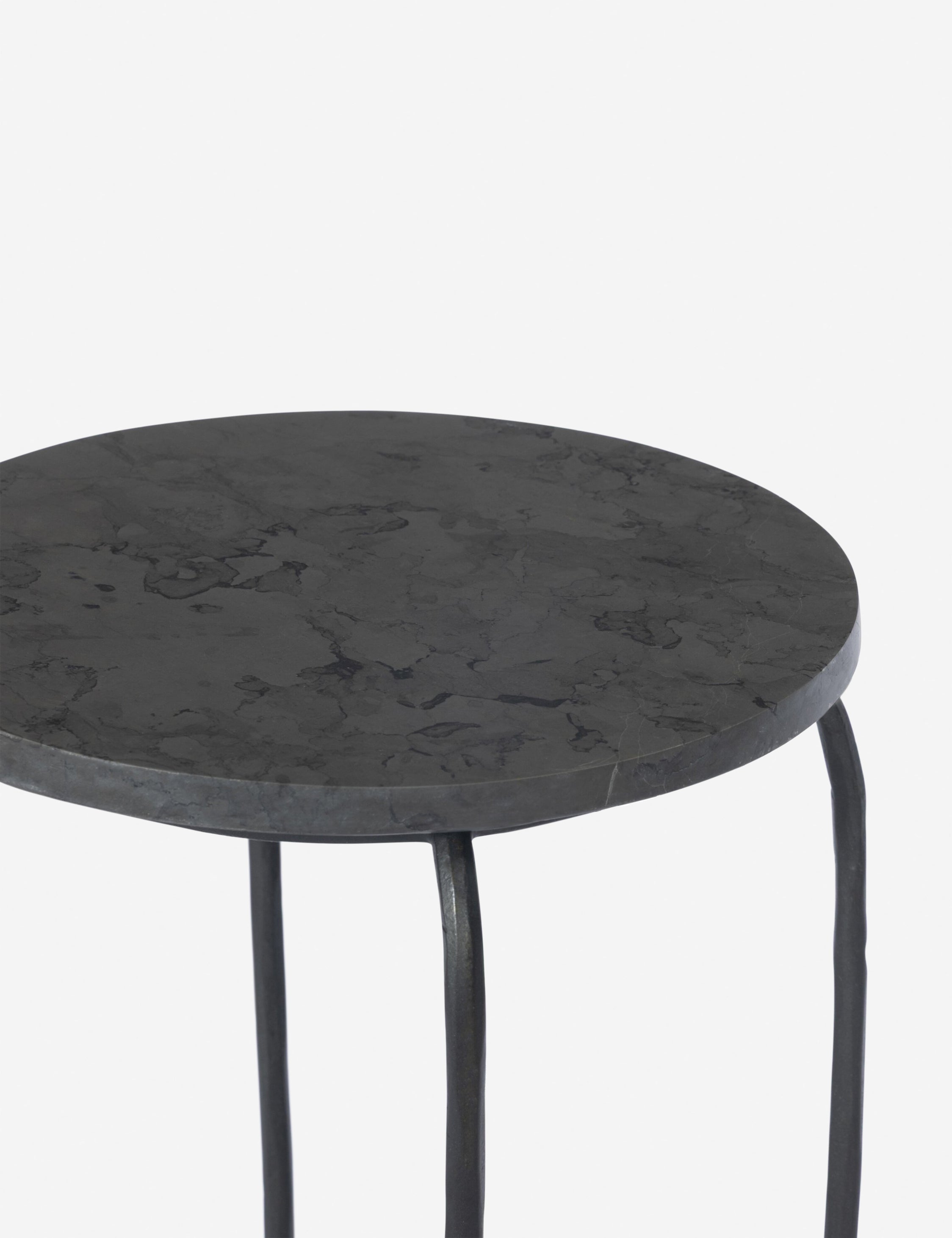 Lulu and Georgia Acala Round Side Table – Grey Marble - view 4