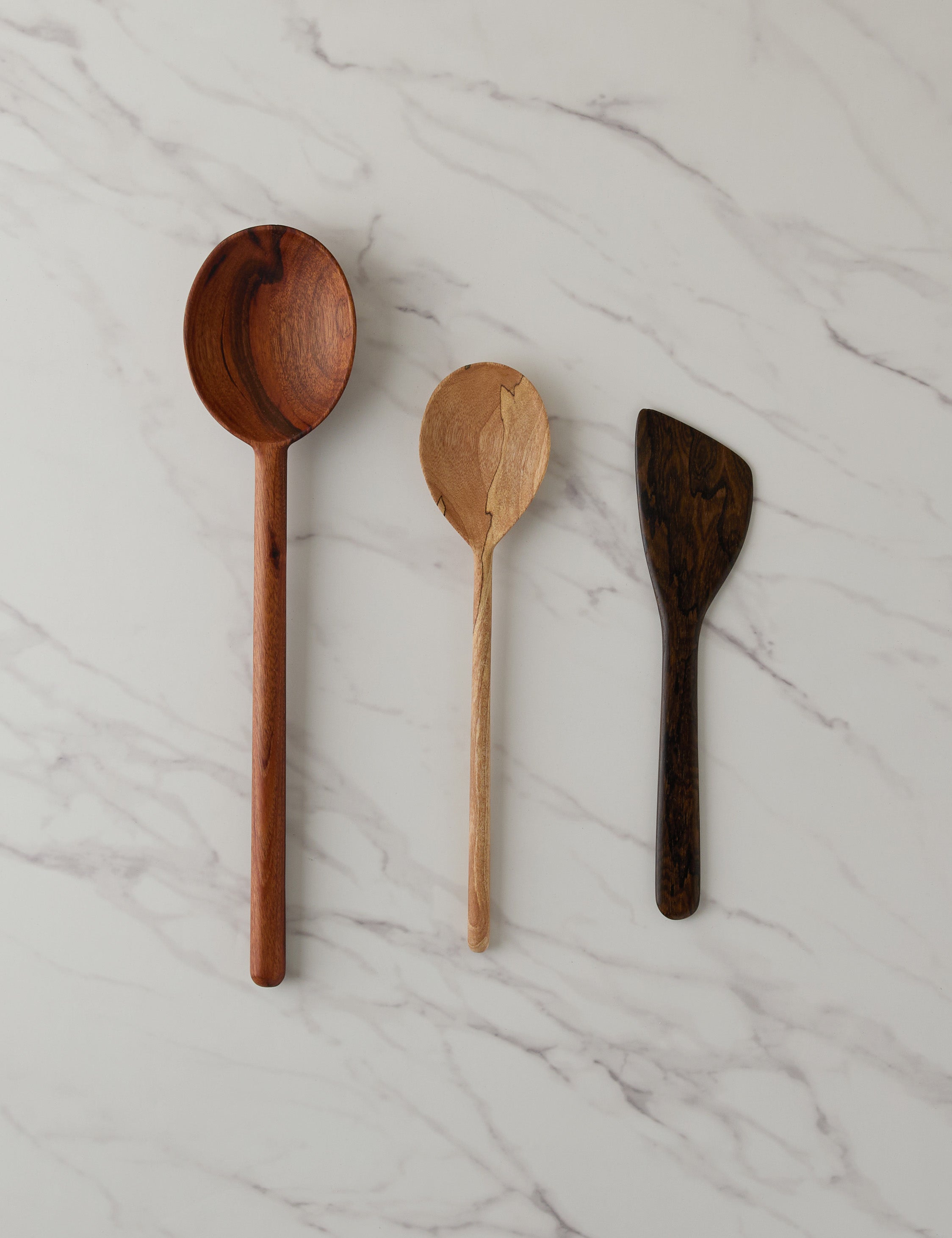 Lulu and Georgia Handcarved Kitchen Utensils (Set of 3) by Itza Wood