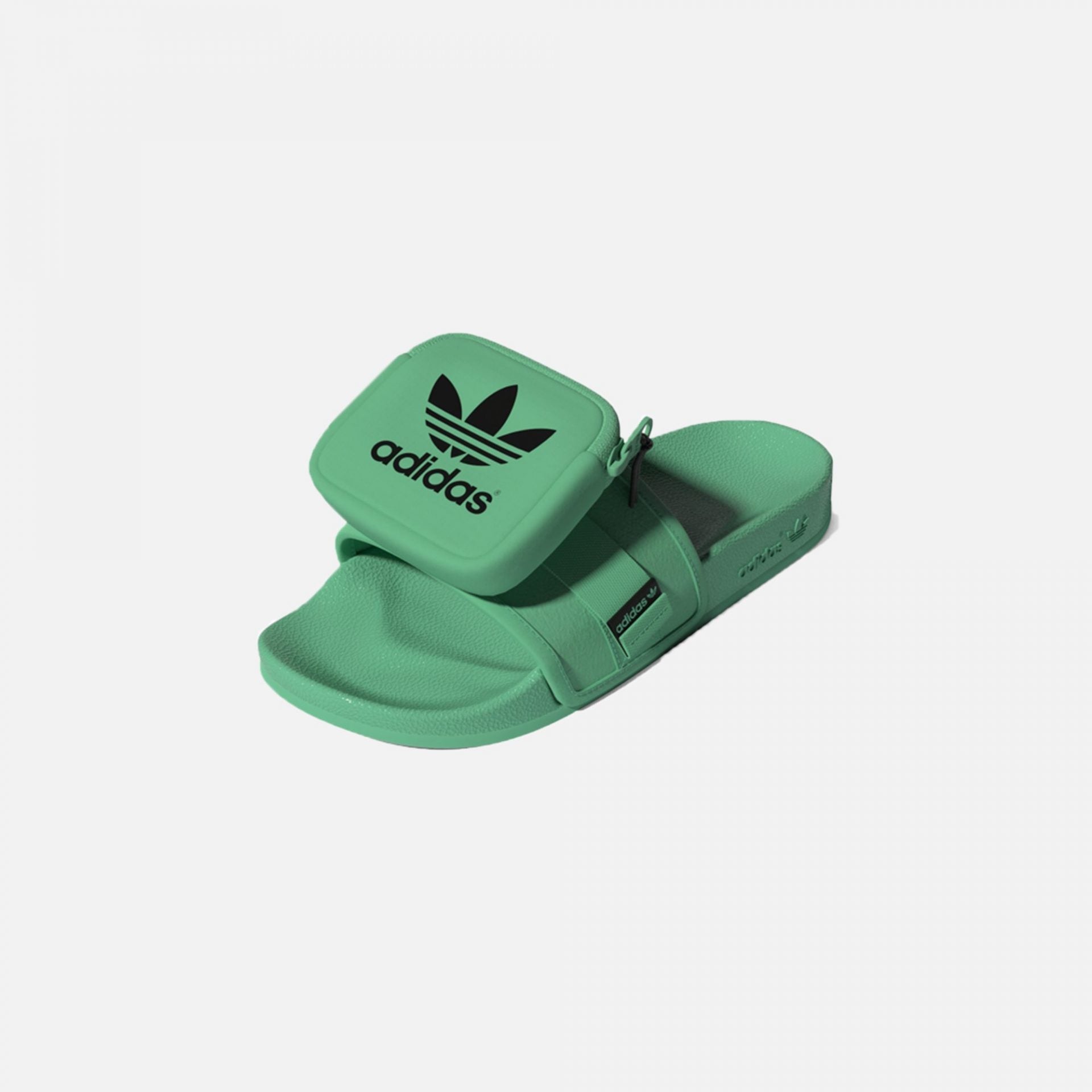 Adidas Originals | POUCHYLETTE SLIDES { HI-RES GREEN
